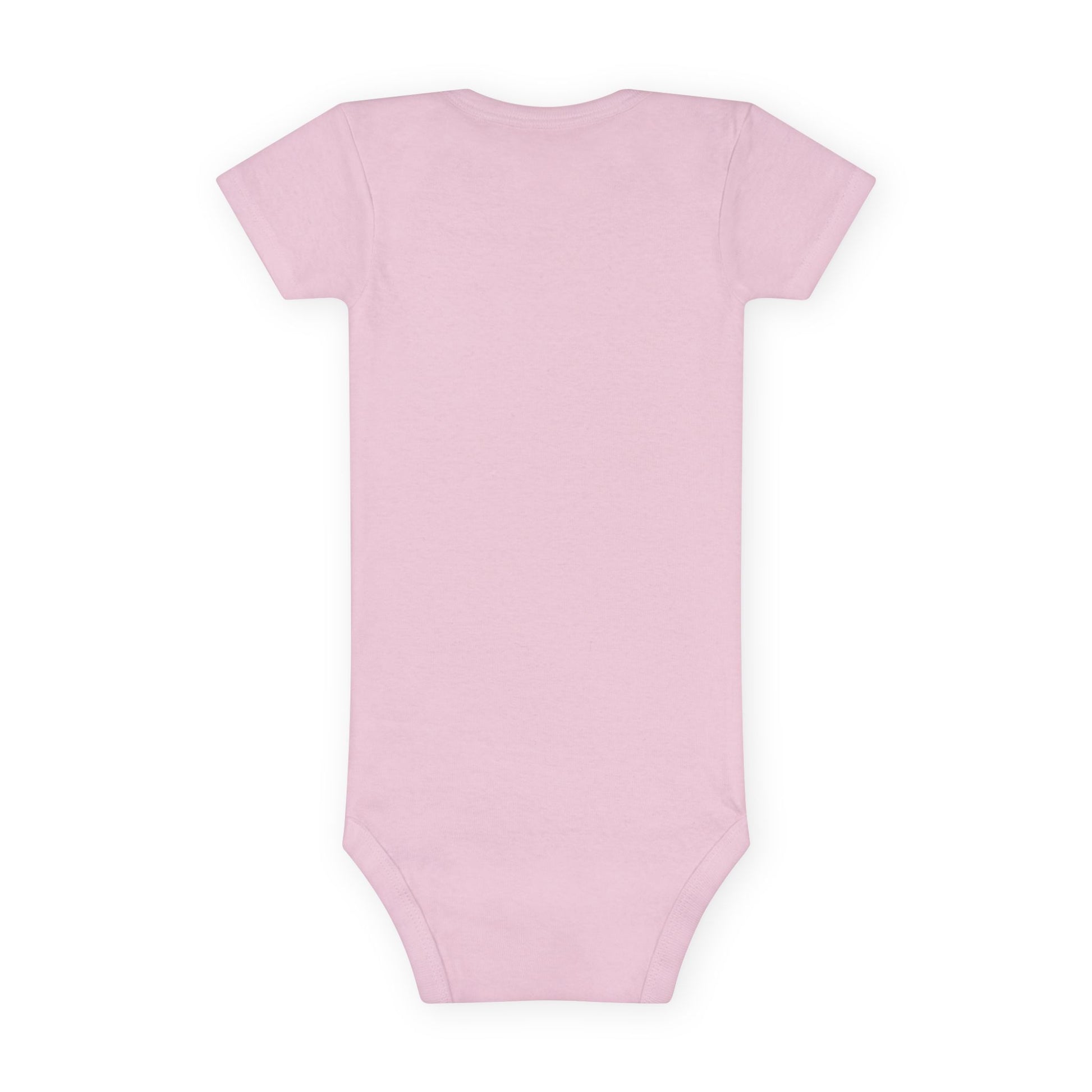 Cute Baby Short Sleeve Onesie® - 'Pink Heart' Design for Infants
