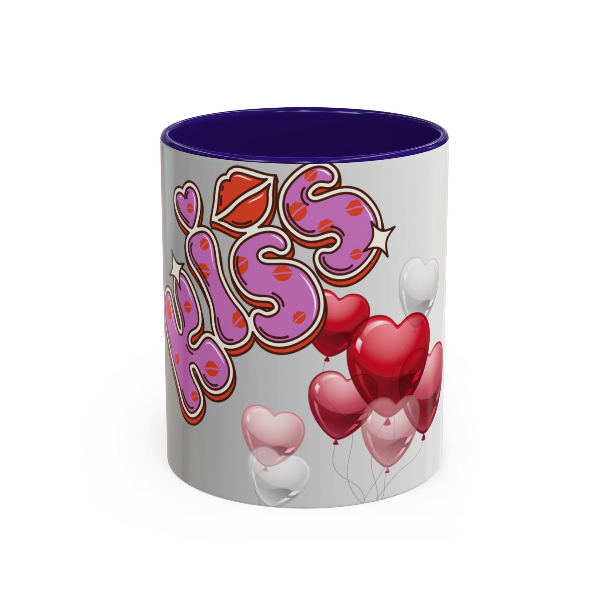 Colorful Valentine Heart Mugs, Perfect for Sweethearts, Unique Love Gifts, Cute Coffee Cups for Romance, Valentine's Day Decor, Kiss Design