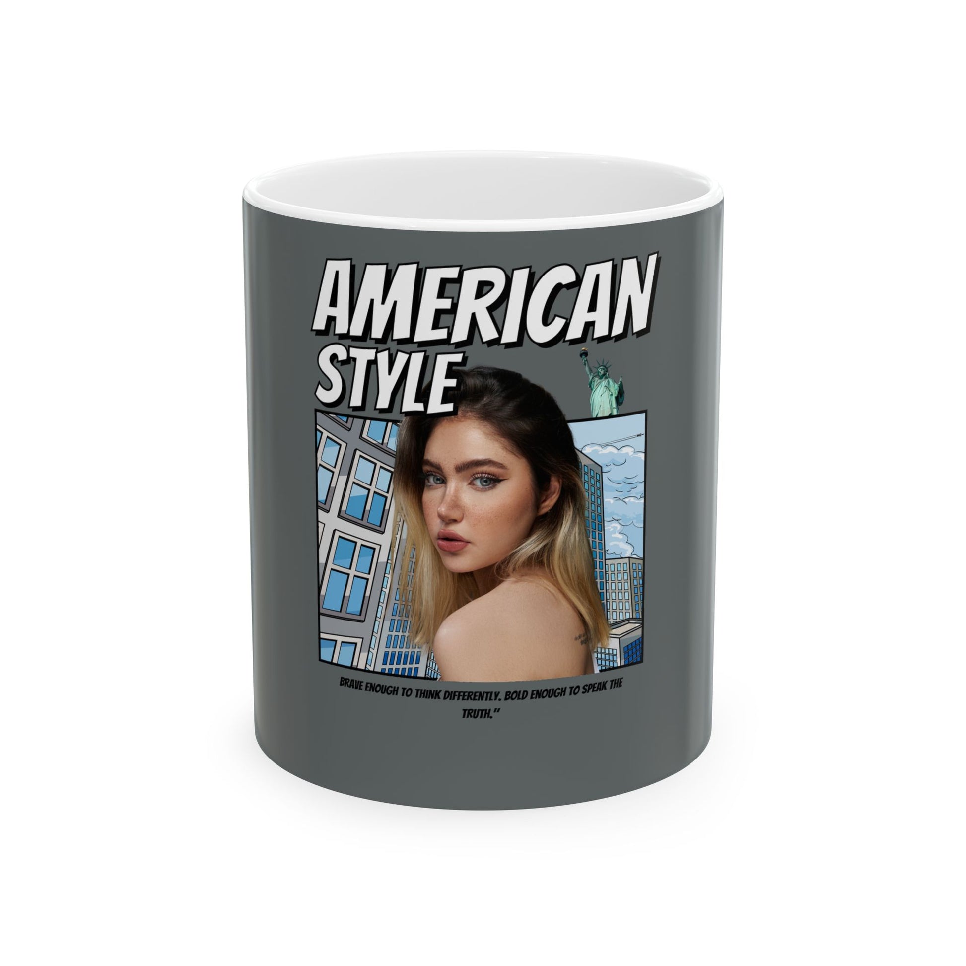 American Style Ceramic Mug - Stylish 11oz & 15oz Coffee Cup for Trendy Drinkware