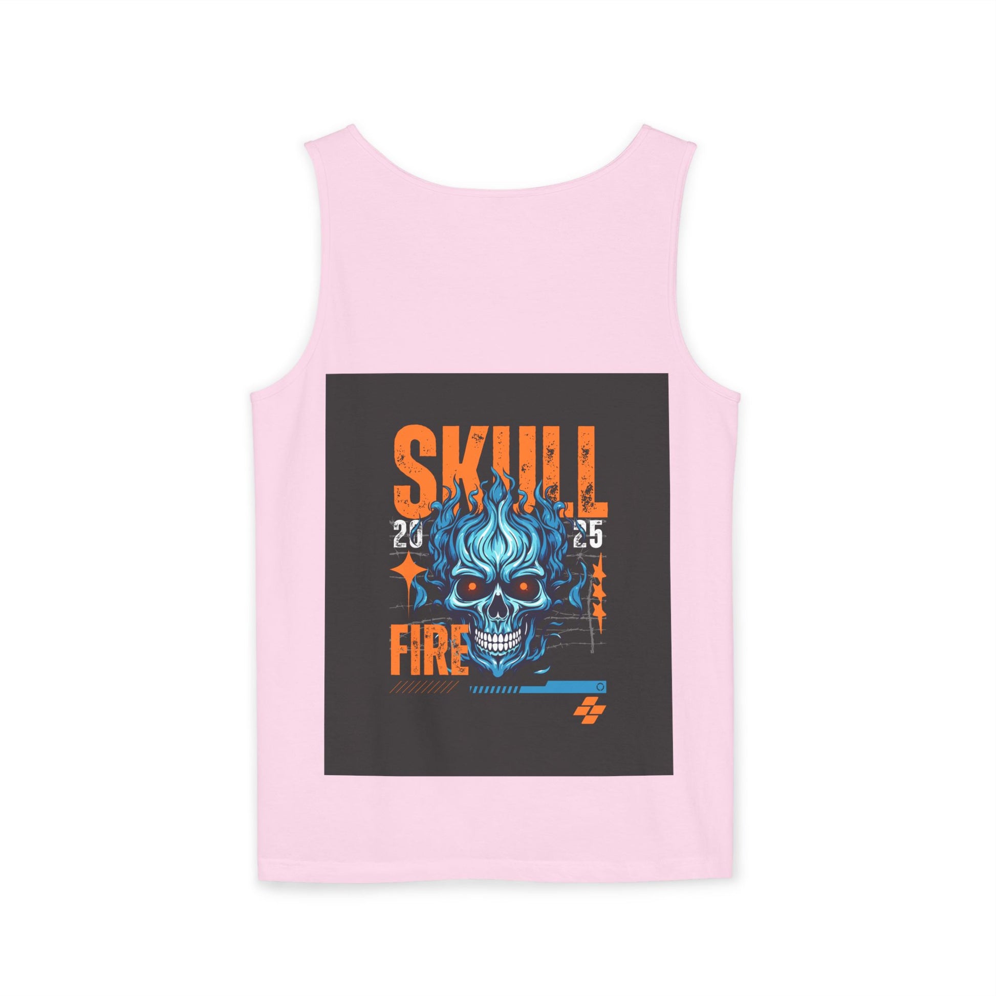 Skull Fire Graphic Tank Top for Unisex - Bold Summer Style
