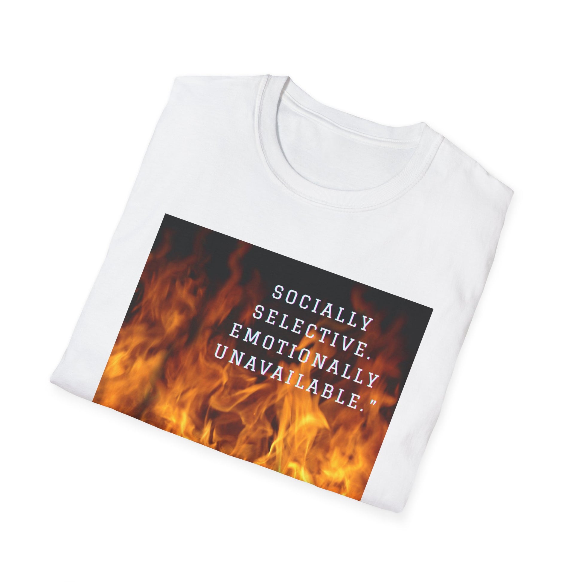 Socially Selective T-Shirt, Trendy Tee, Casual Wear, Gift for Friends, Summer Apparel, Emotionally Unavailable Fashion