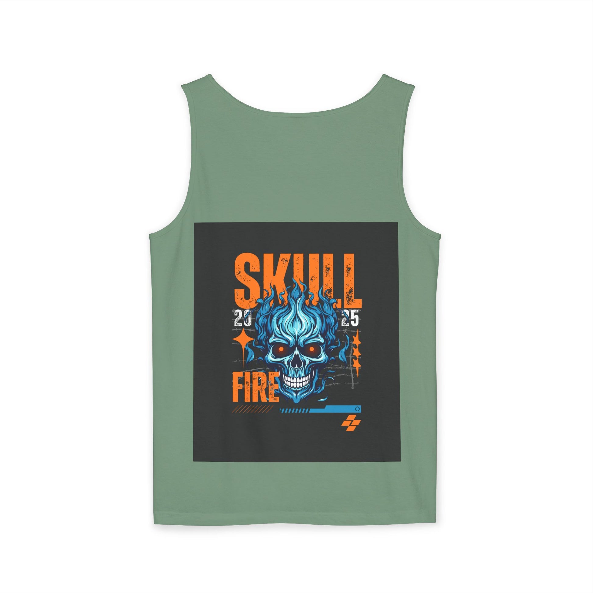 Skull Fire Graphic Tank Top for Unisex - Bold Summer Style