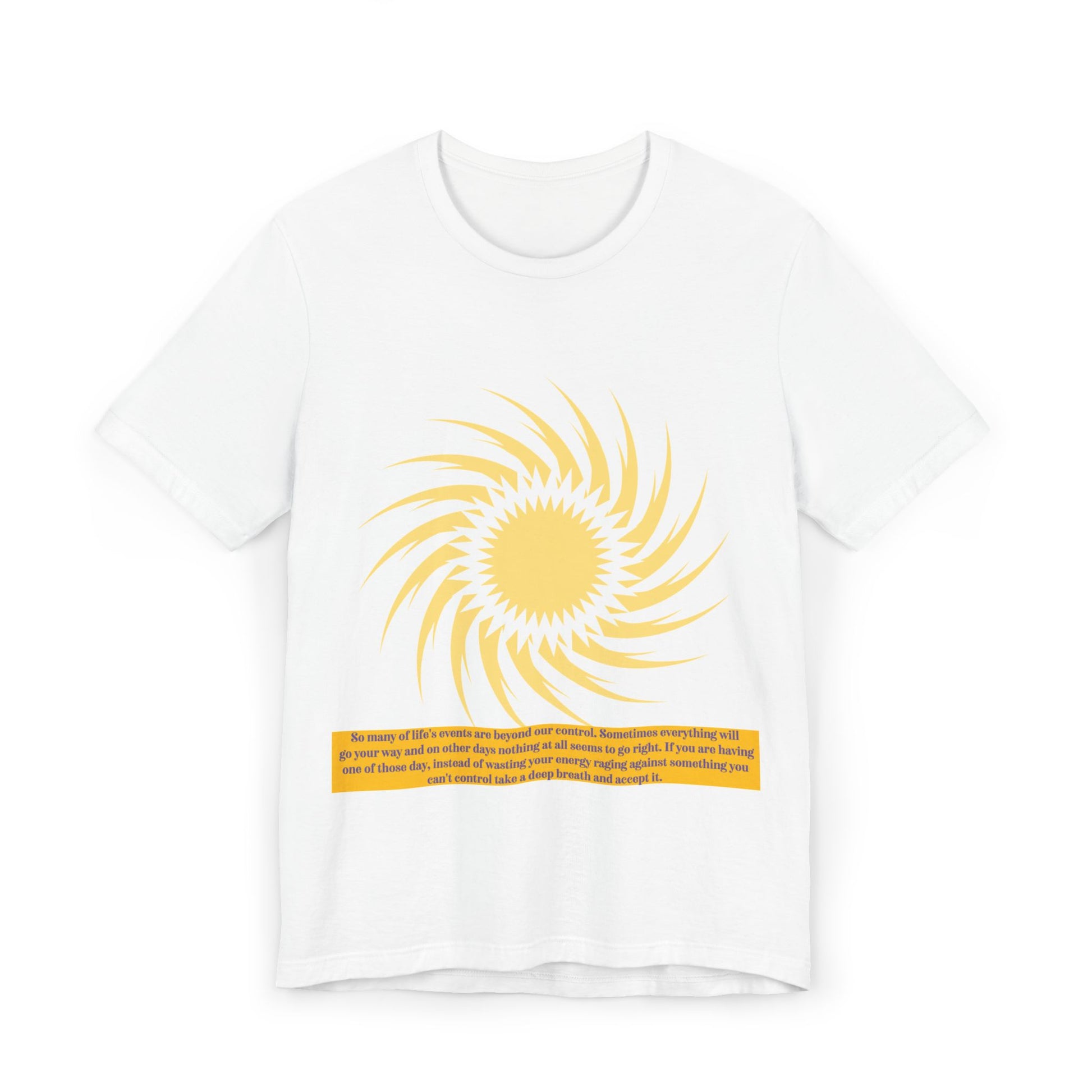 Sunshine Energy Quote Unisex Jersey T-Shirt | Positive Vibes Apparel