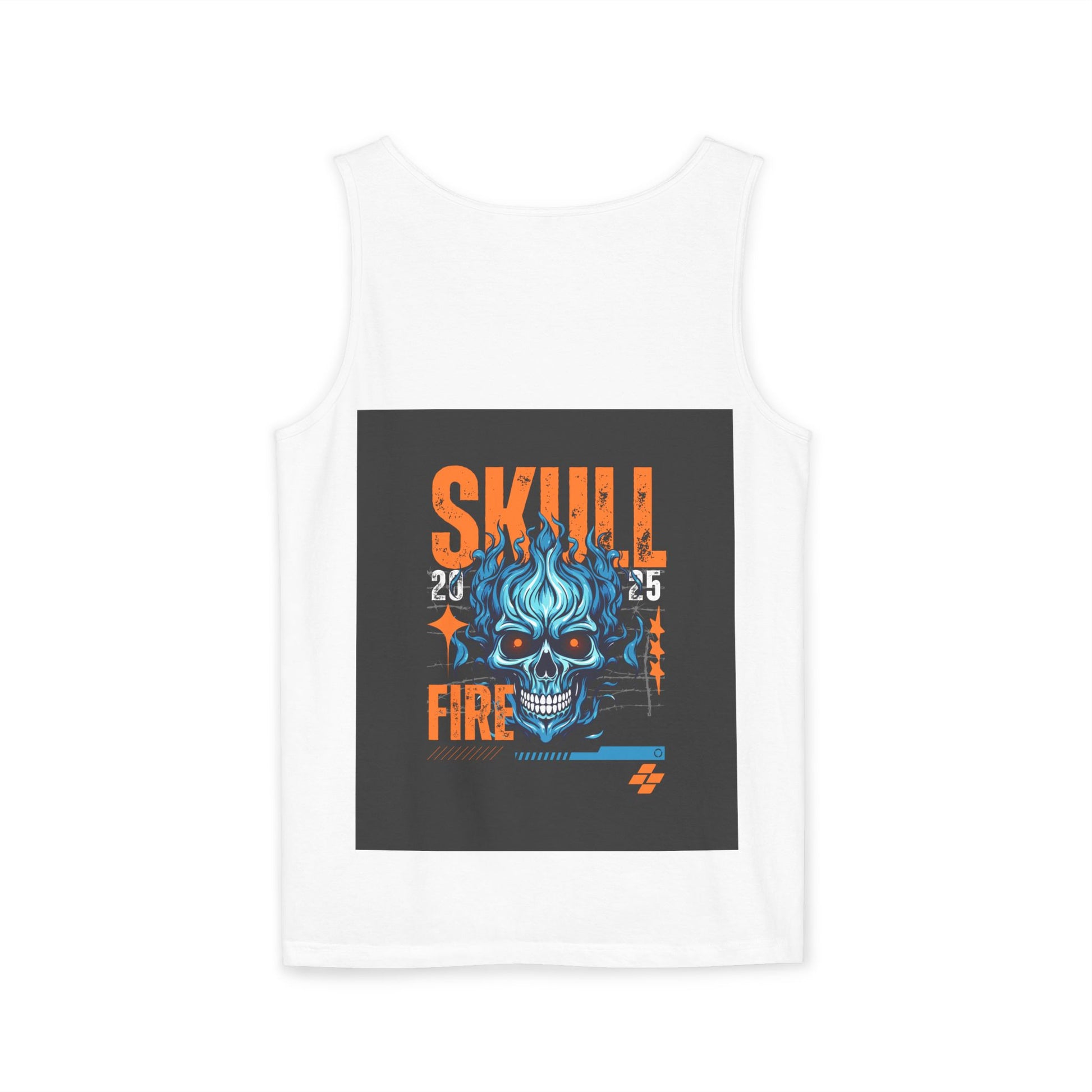 Skull Fire Graphic Tank Top for Unisex - Bold Summer Style