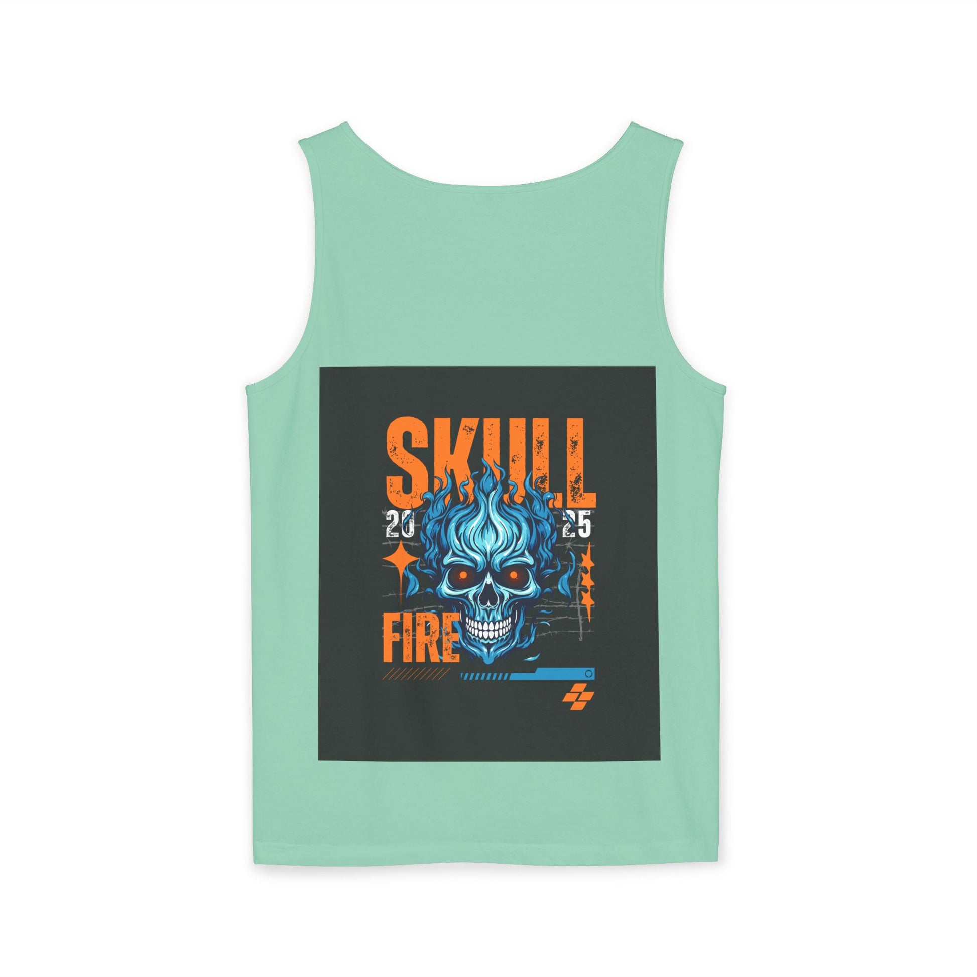 Skull Fire Graphic Tank Top for Unisex - Bold Summer Style