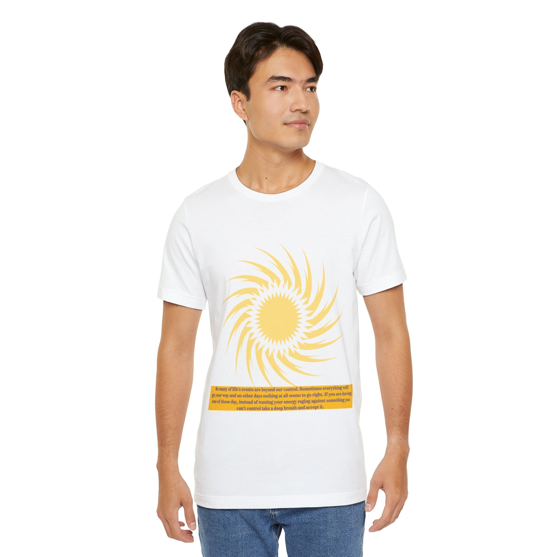 Sunshine Energy Quote Unisex Jersey T-Shirt | Positive Vibes Apparel