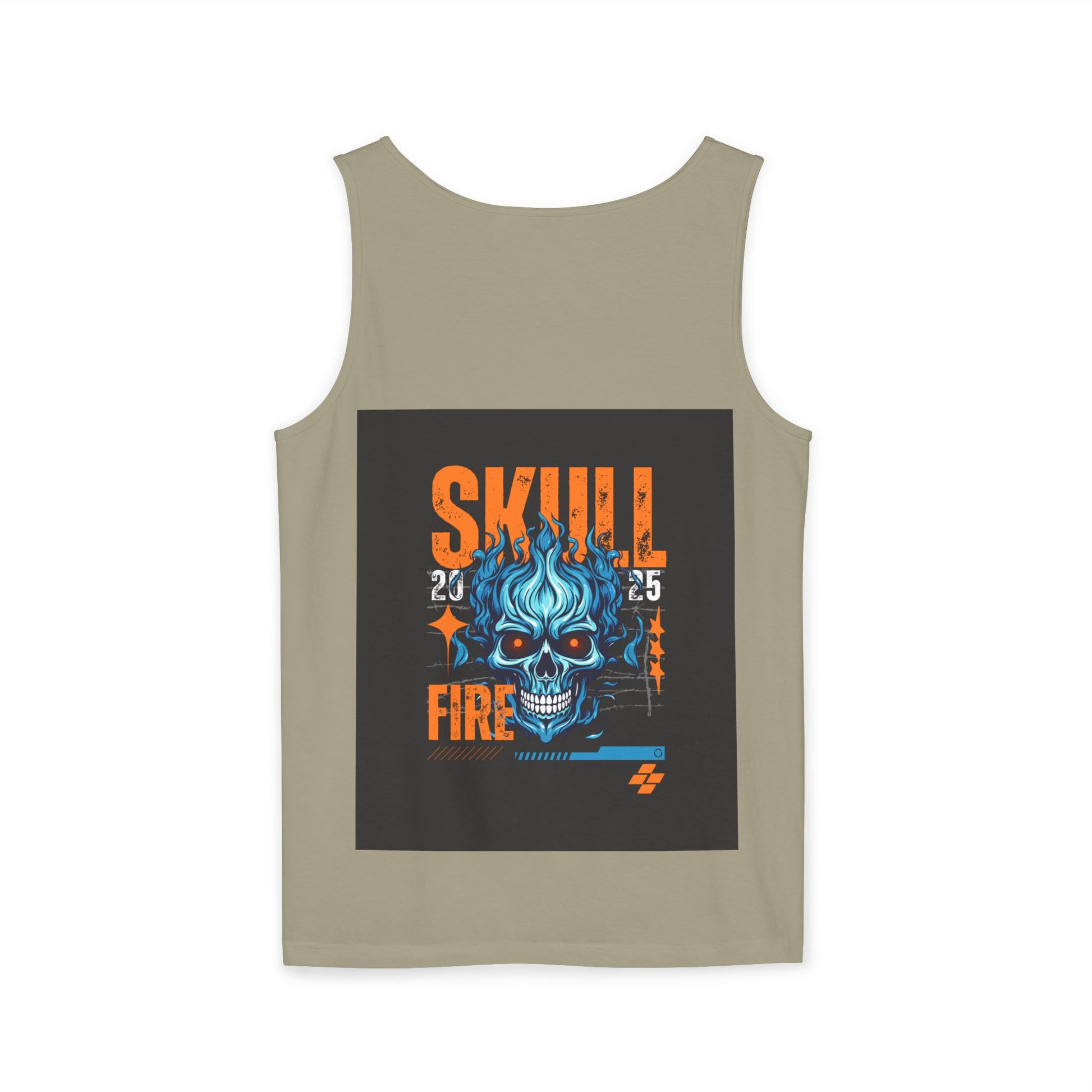 Skull Fire Graphic Tank Top for Unisex - Bold Summer Style