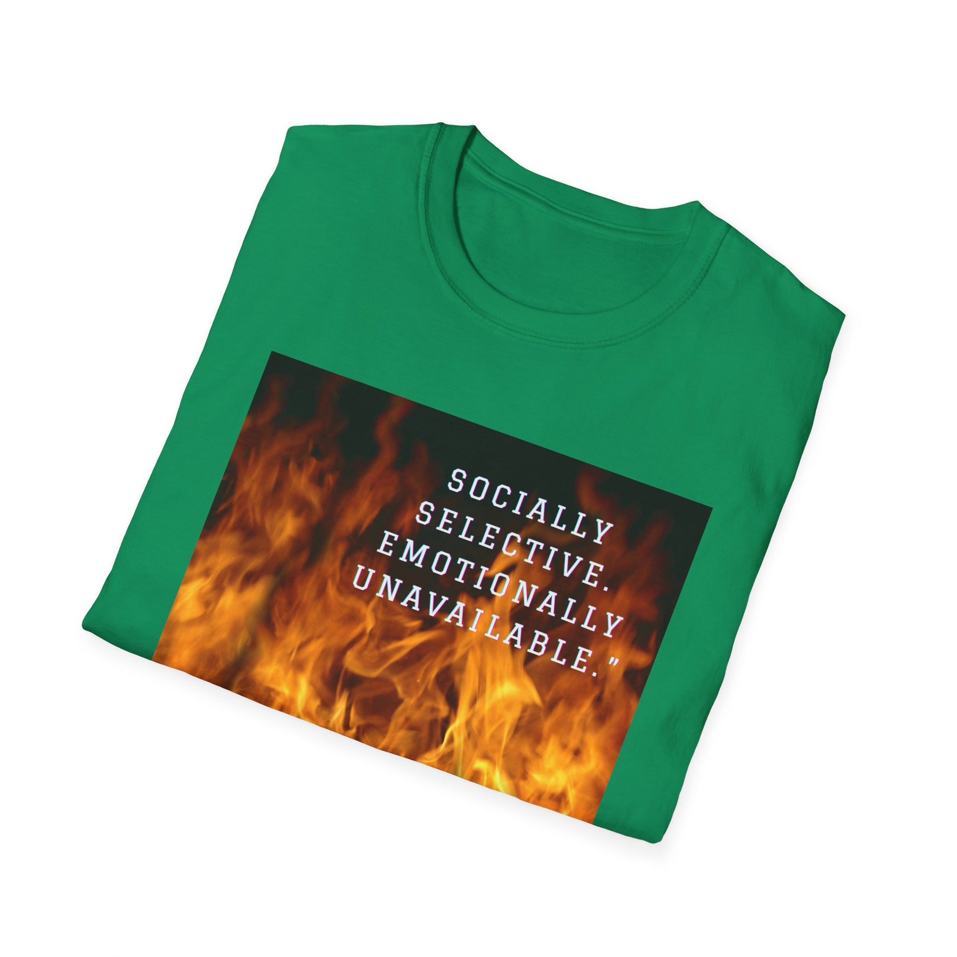 Socially Selective T-Shirt, Trendy Tee, Casual Wear, Gift for Friends, Summer Apparel, Emotionally Unavailable Fashion