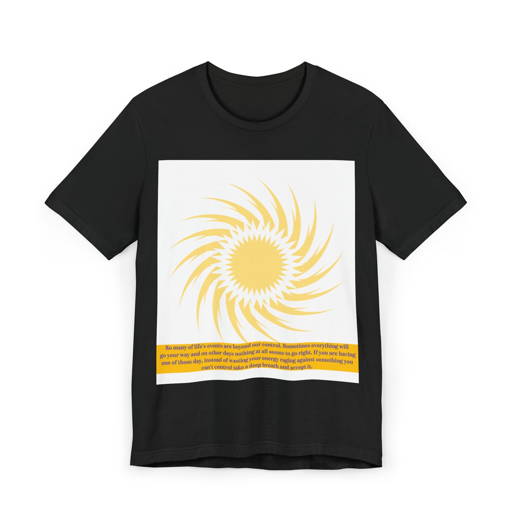 Sunshine Energy Quote Unisex Jersey T-Shirt | Positive Vibes Apparel
