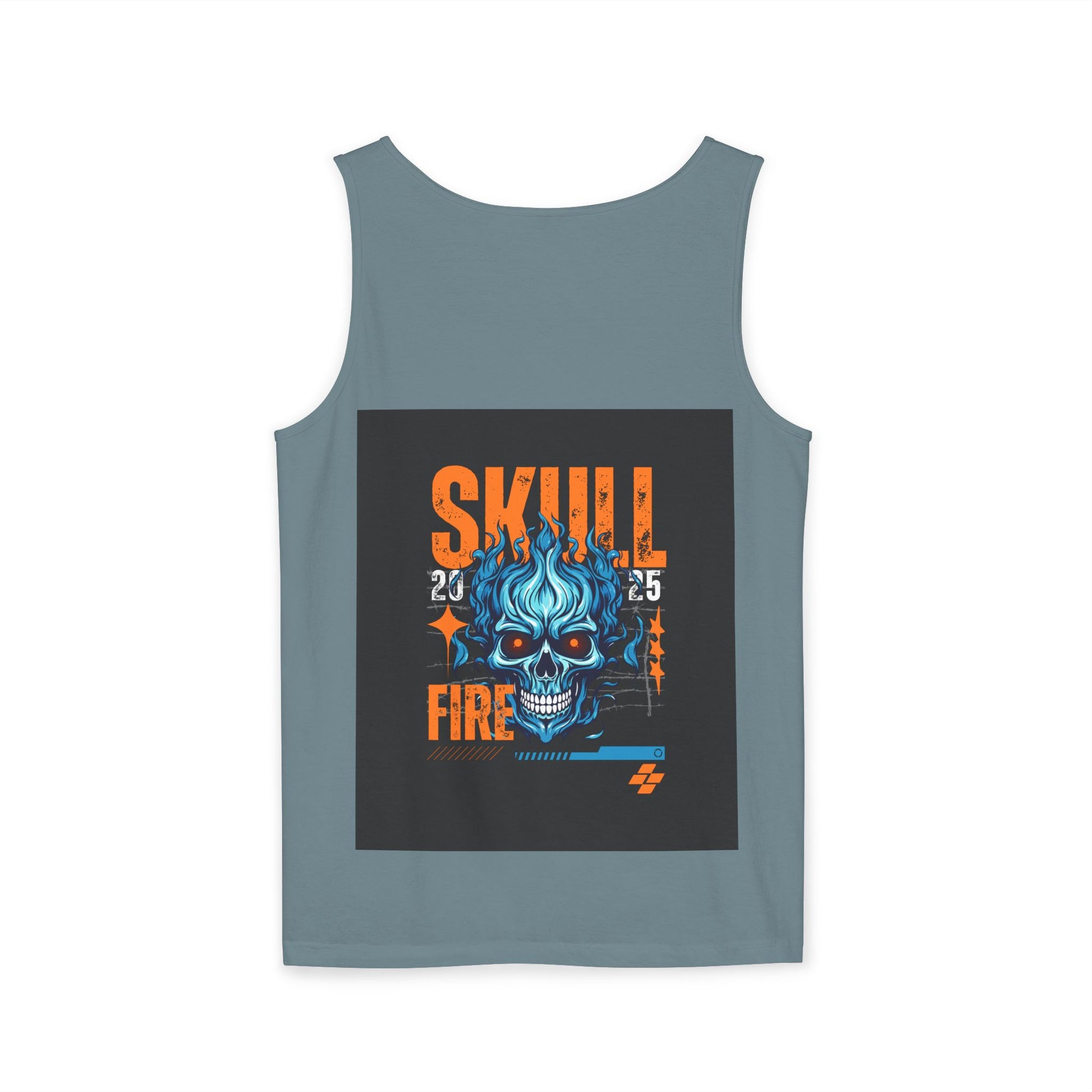 Skull Fire Graphic Tank Top for Unisex - Bold Summer Style