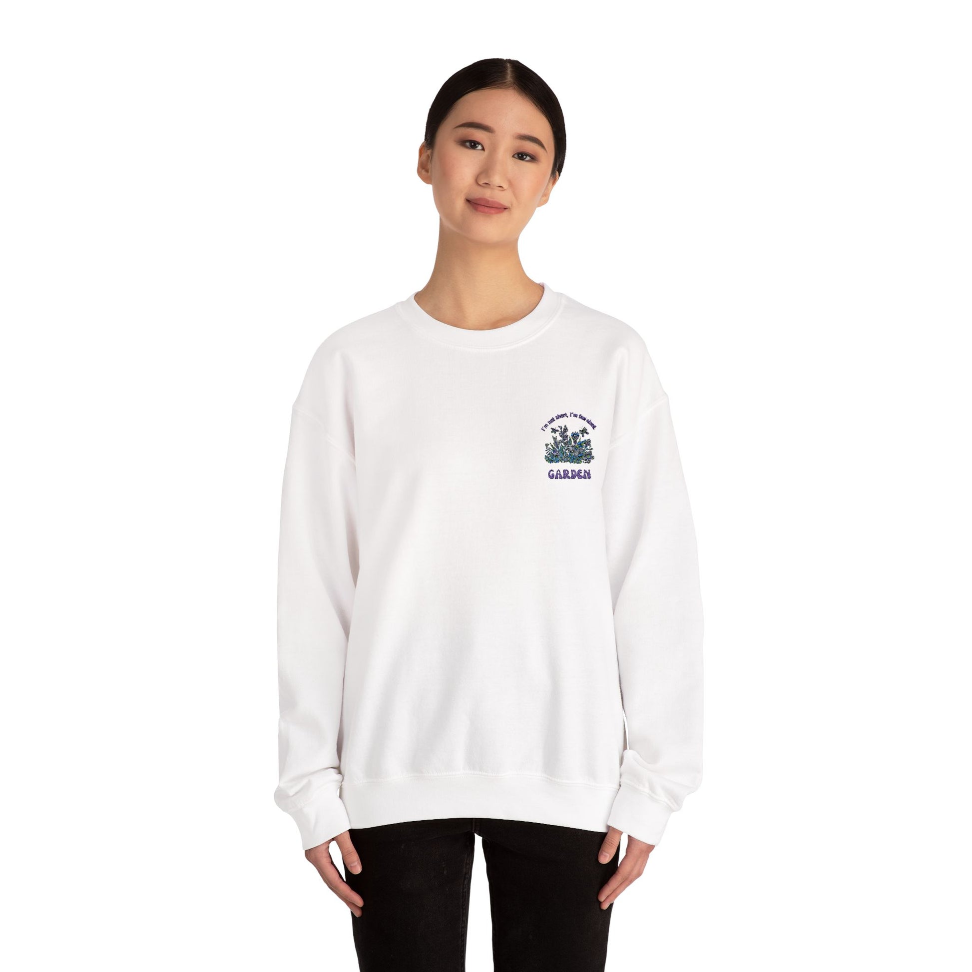 Garden Vibes Unisex Crewneck Sweatshirt - Cozy Botanical Style