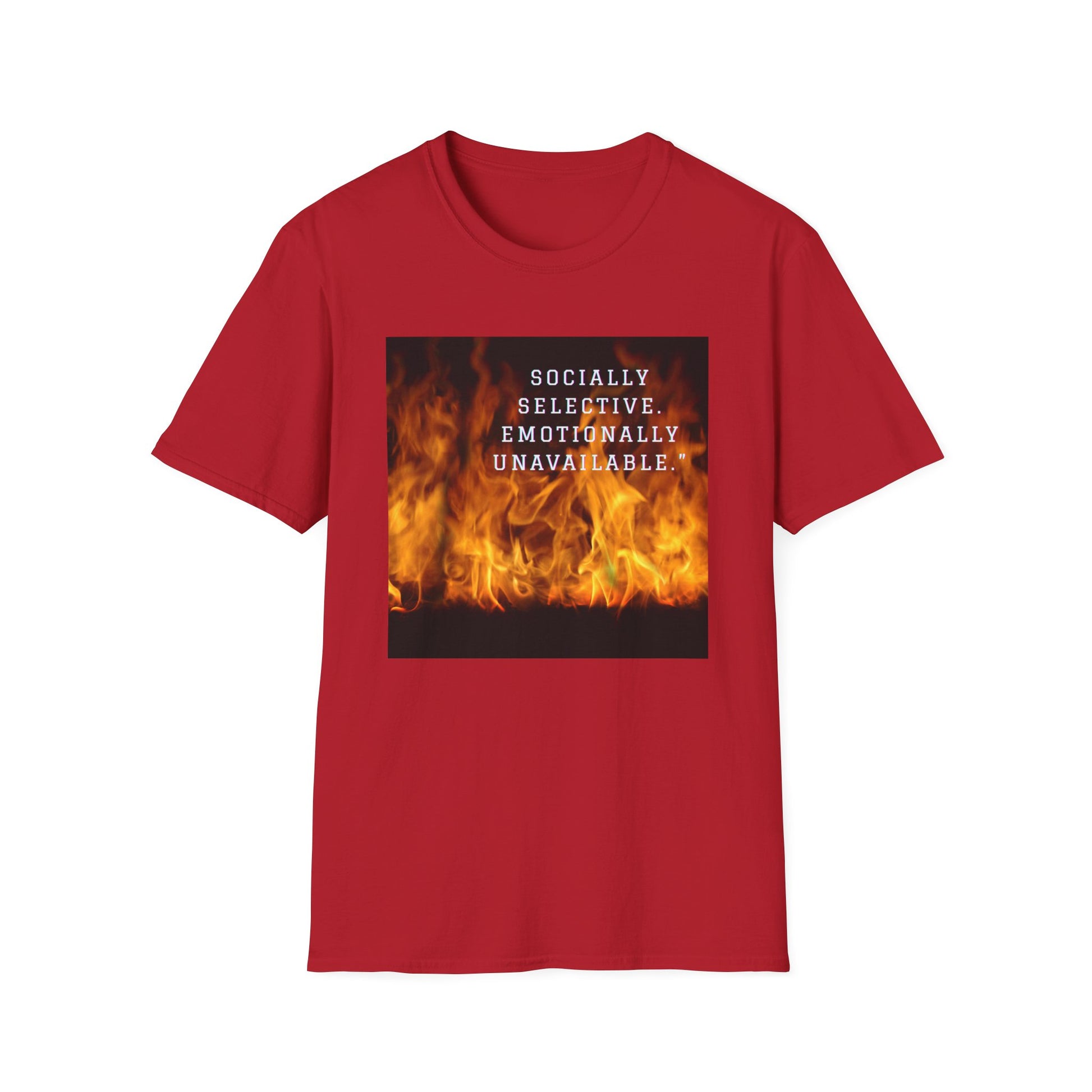 Socially Selective T-Shirt, Trendy Tee, Casual Wear, Gift for Friends, Summer Apparel, Emotionally Unavailable Fashion