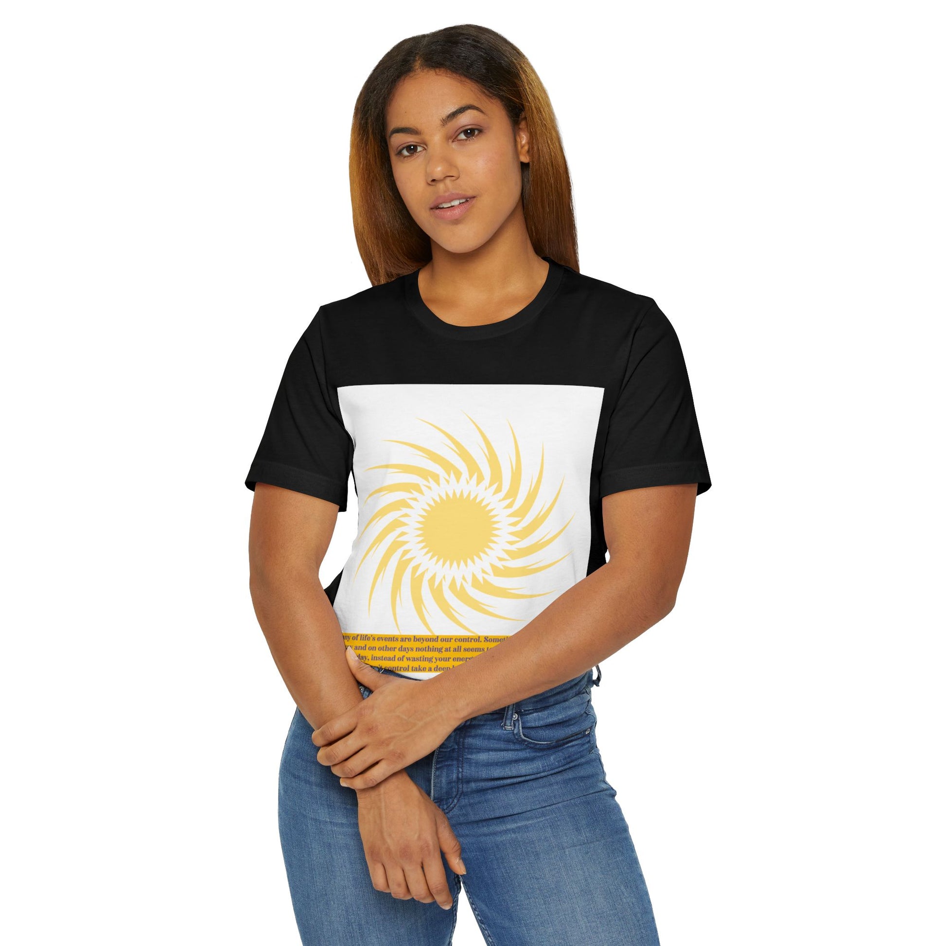 Sunshine Energy Quote Unisex Jersey T-Shirt | Positive Vibes Apparel