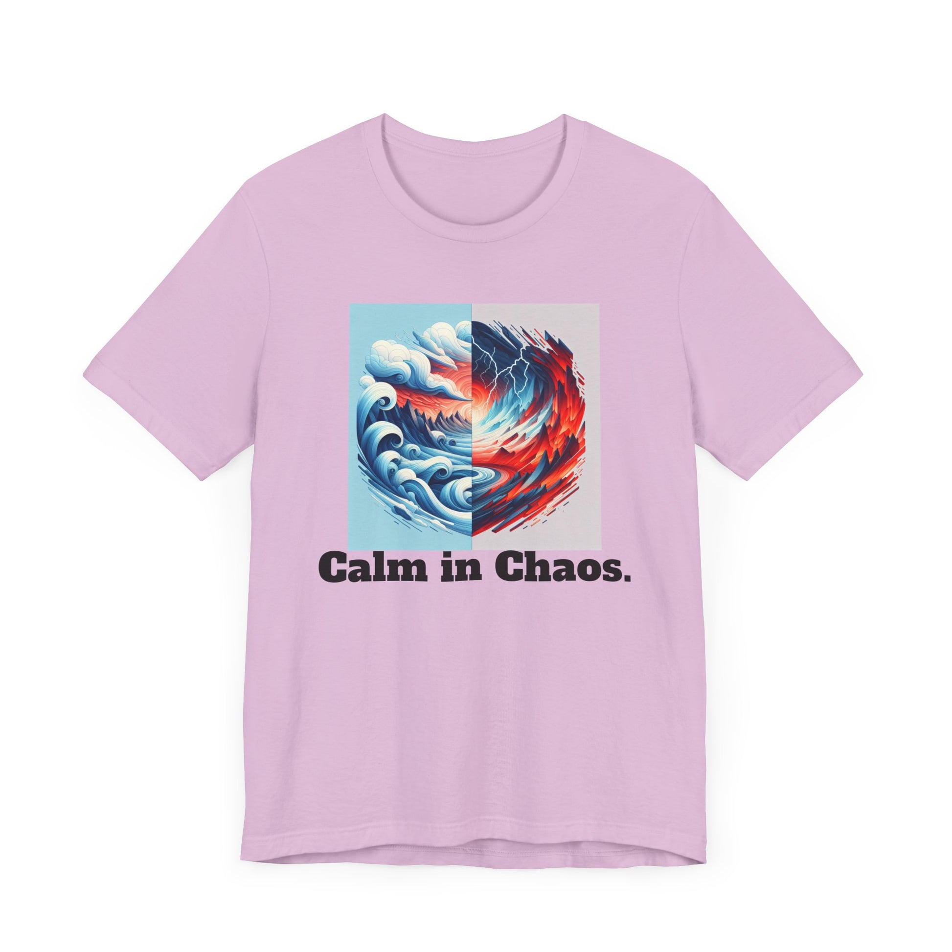 Calm in Chaos Unisex Short Sleeve Tee - Inspirational Graphic T-Shirt