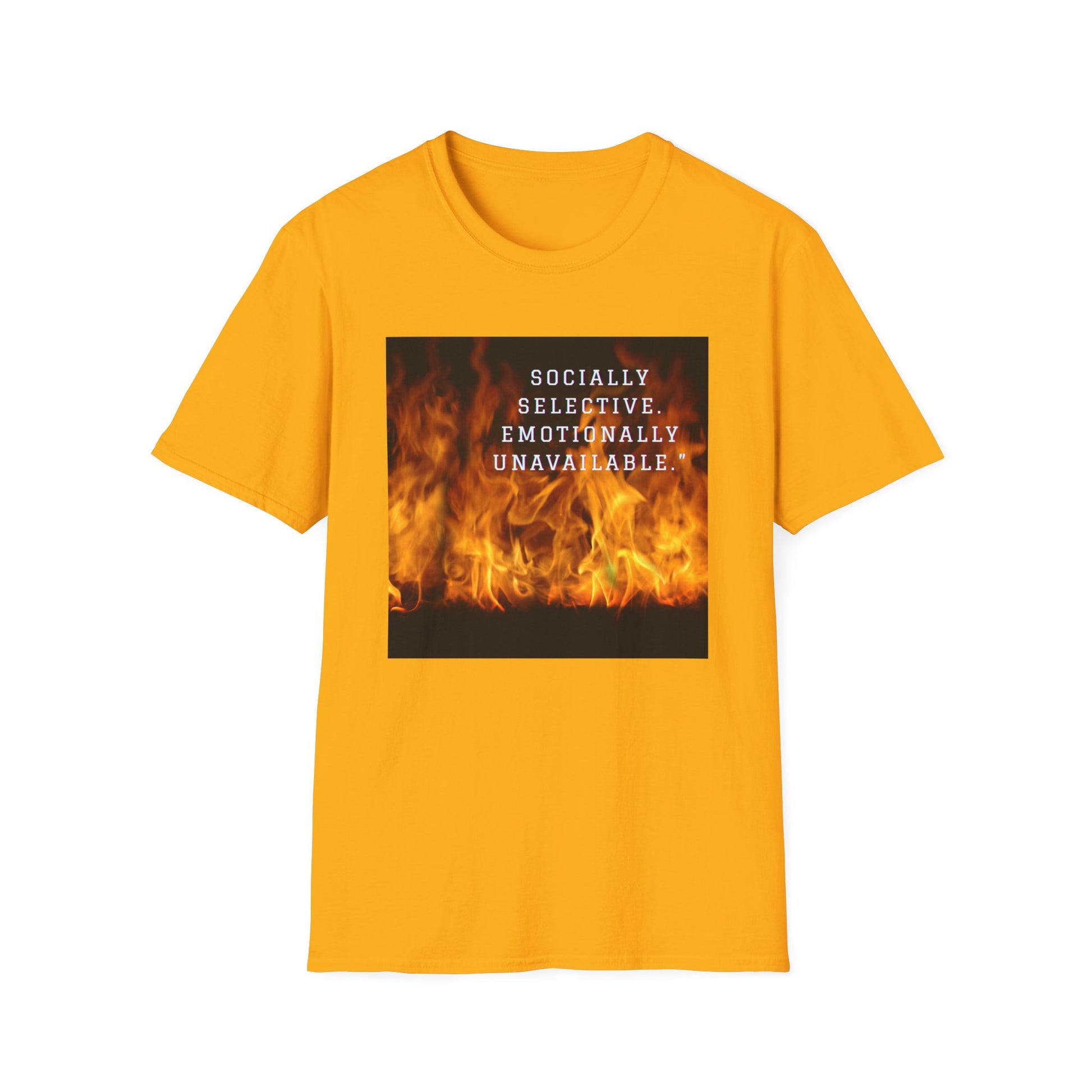 Socially Selective T-Shirt, Trendy Tee, Casual Wear, Gift for Friends, Summer Apparel, Emotionally Unavailable Fashion