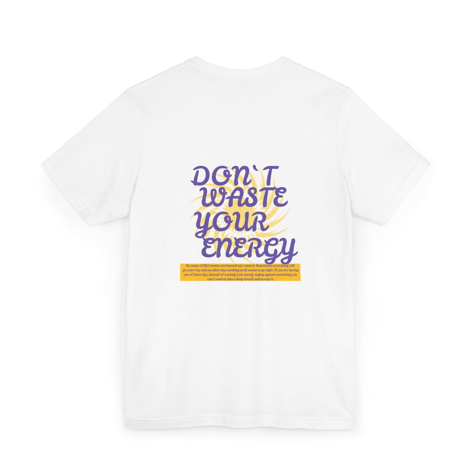 Sunshine Energy Quote Unisex Jersey T-Shirt | Positive Vibes Apparel