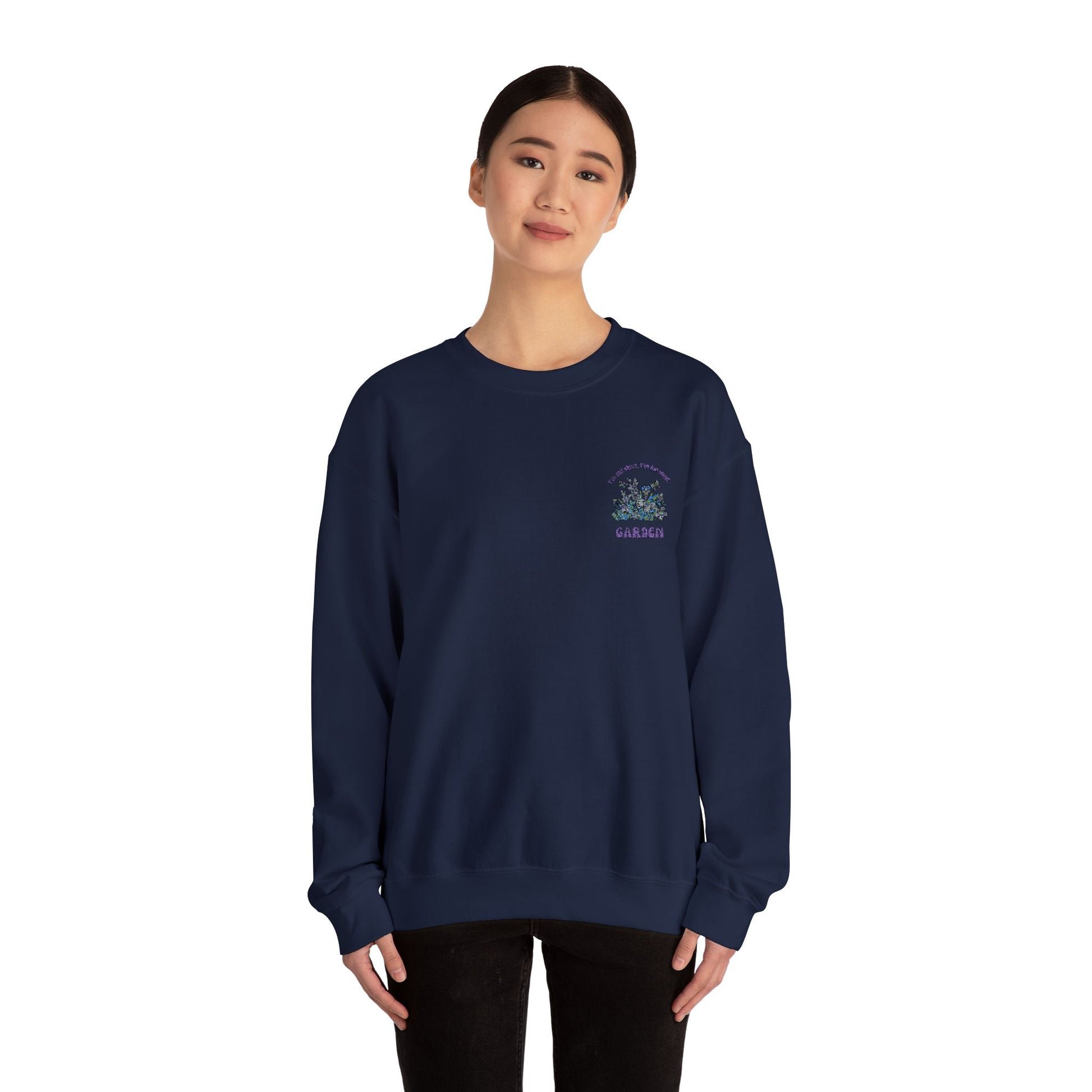 Garden Vibes Unisex Crewneck Sweatshirt - Cozy Botanical Style