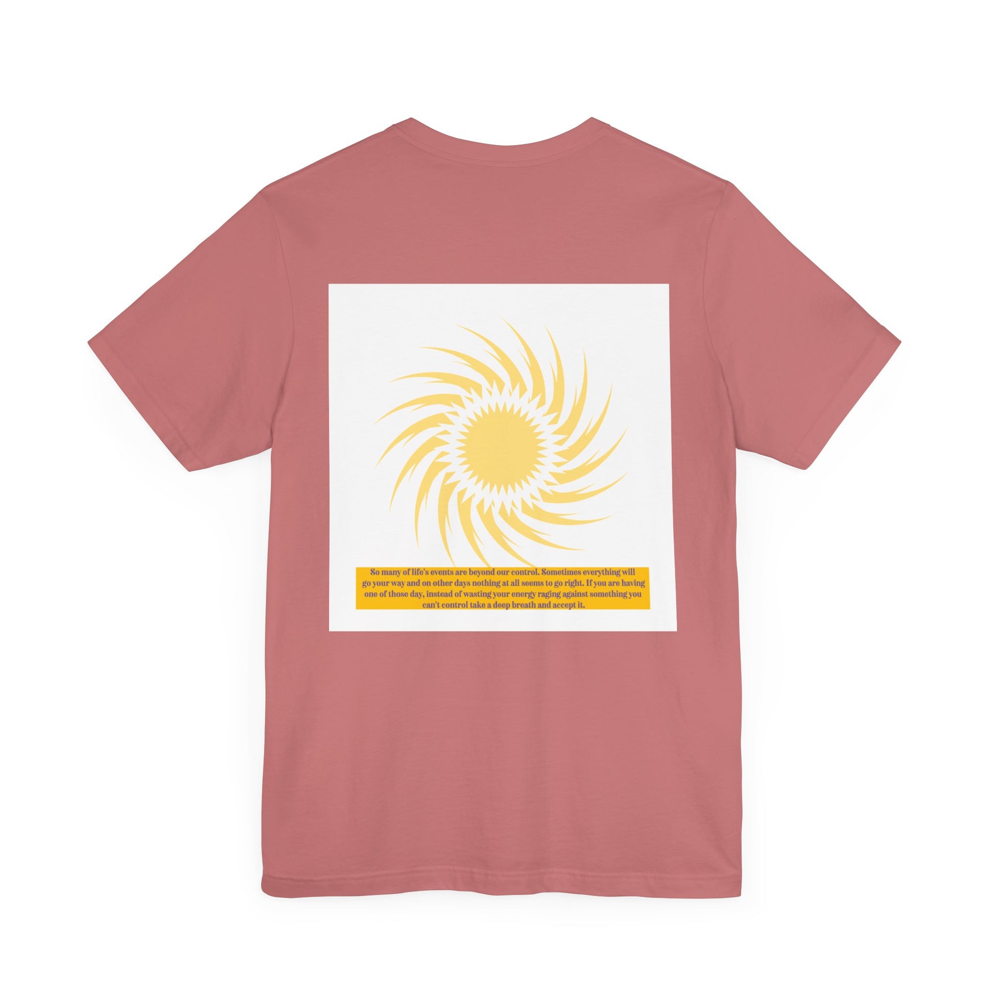Energy Beacon Short Sleeve Tee - Unisex Inspirational Sun Design