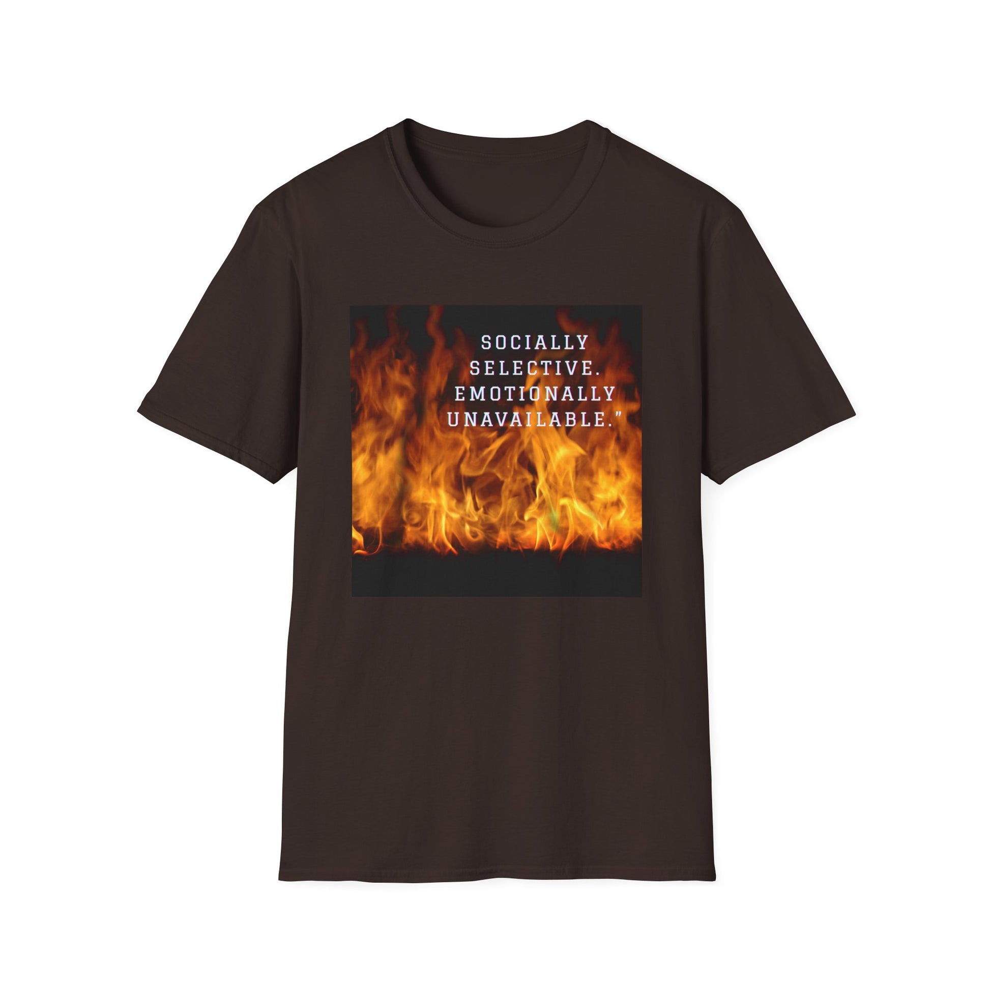 Socially Selective T-Shirt, Trendy Tee, Casual Wear, Gift for Friends, Summer Apparel, Emotionally Unavailable Fashion