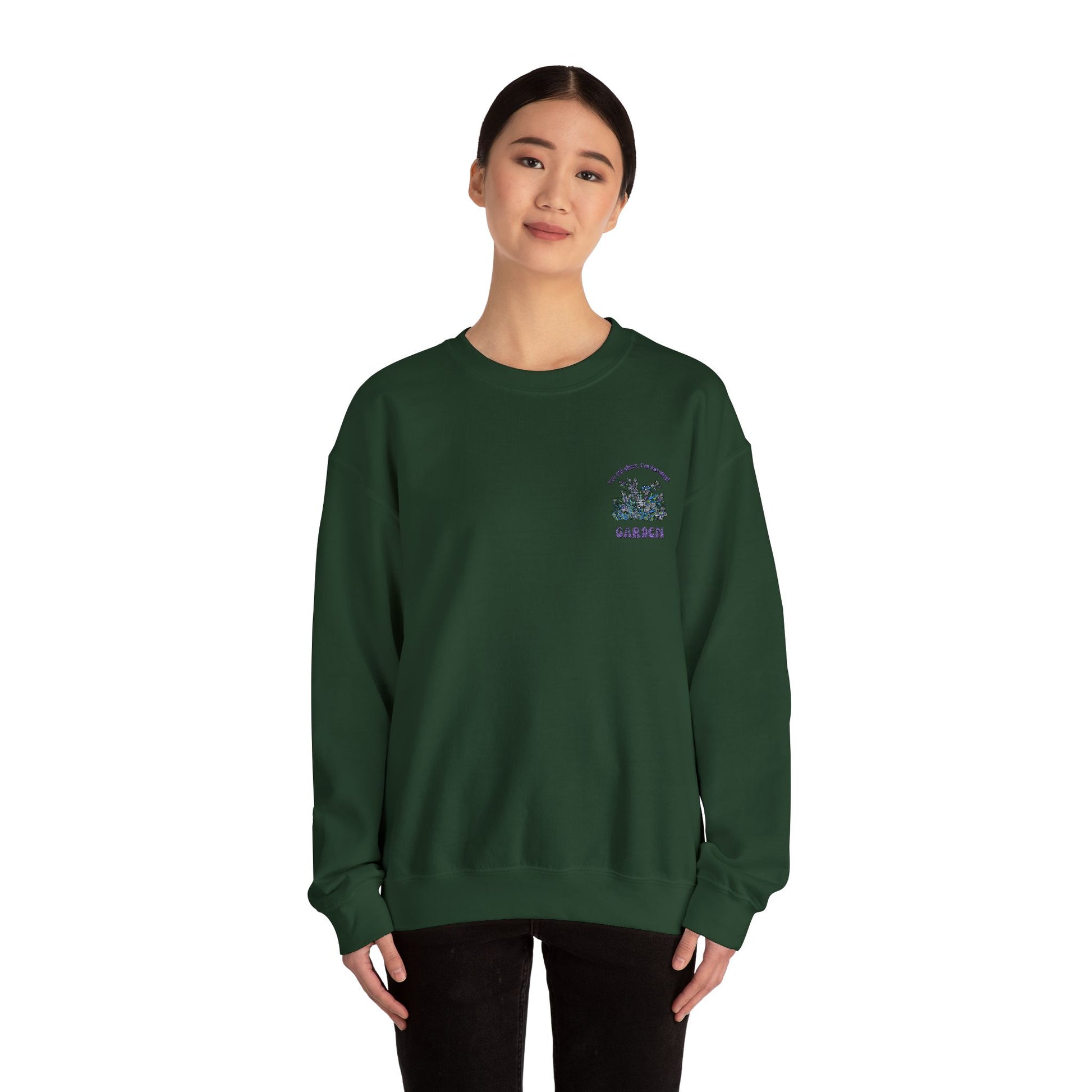 Garden Vibes Unisex Crewneck Sweatshirt - Cozy Botanical Style