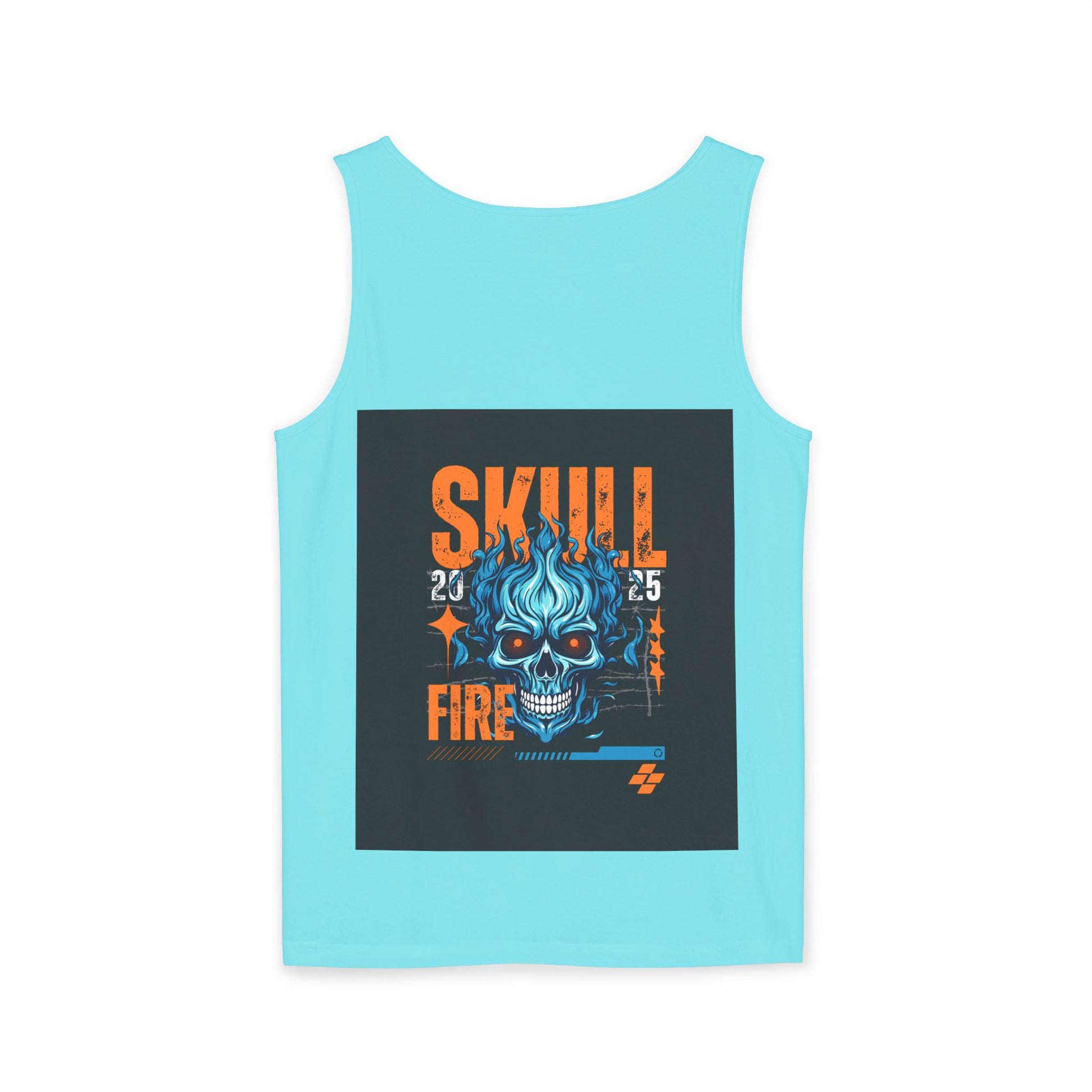 Skull Fire Graphic Tank Top for Unisex - Bold Summer Style