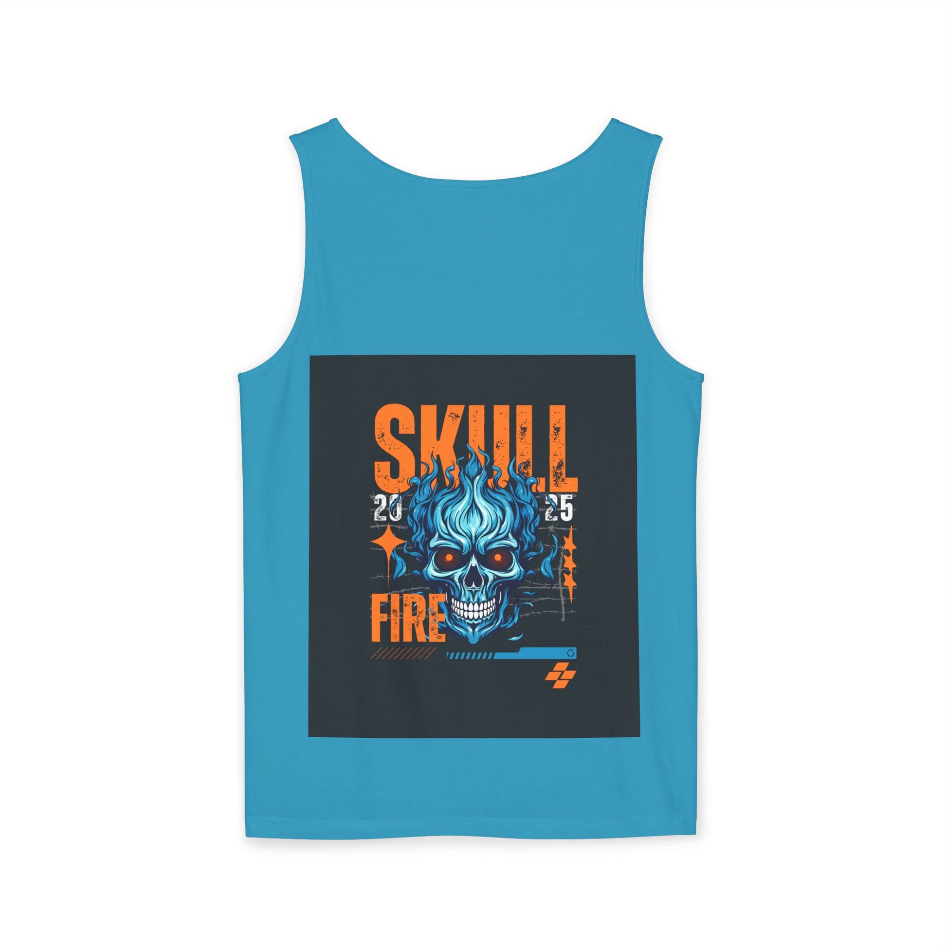 Skull Fire Graphic Tank Top for Unisex - Bold Summer Style