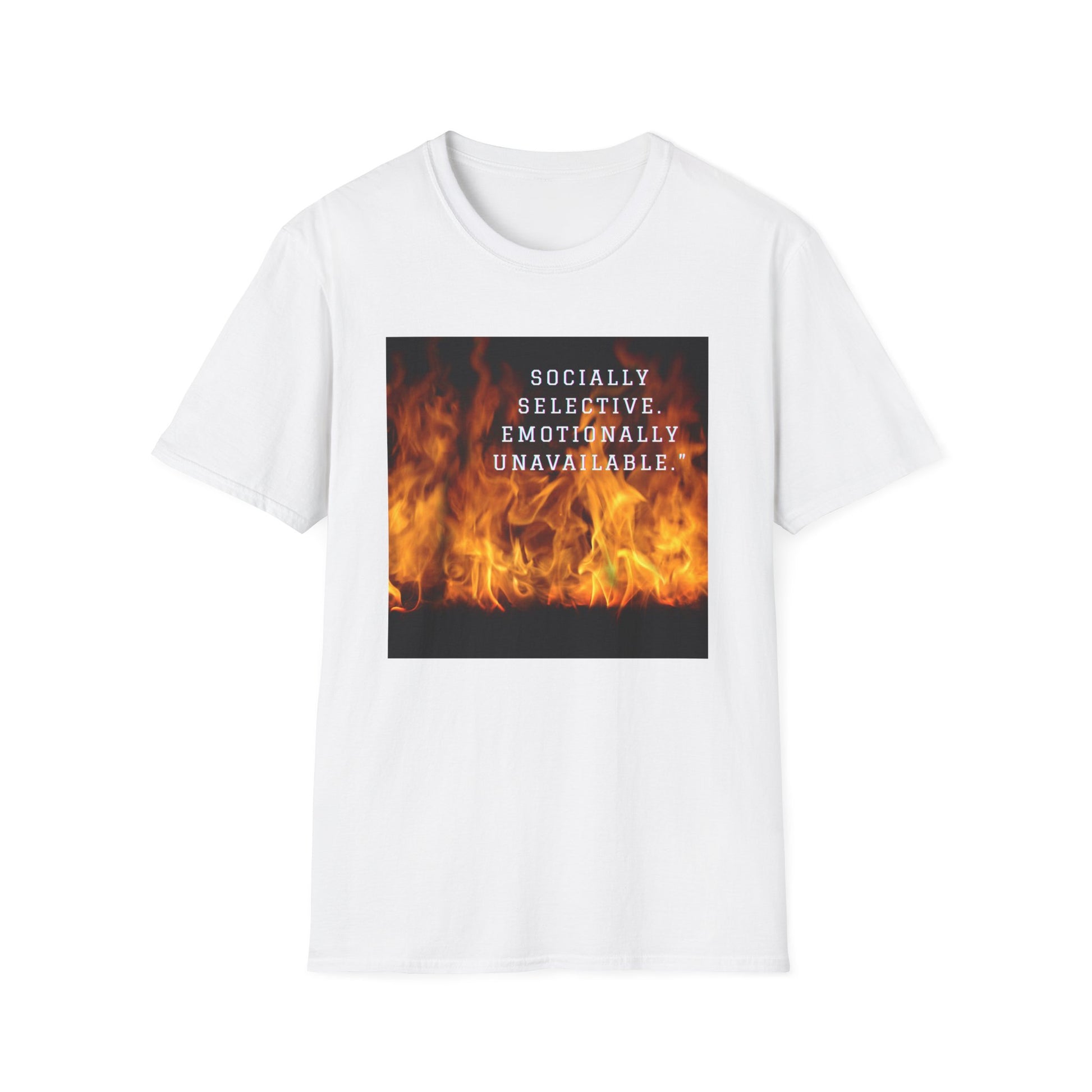 Socially Selective T-Shirt, Trendy Tee, Casual Wear, Gift for Friends, Summer Apparel, Emotionally Unavailable Fashion