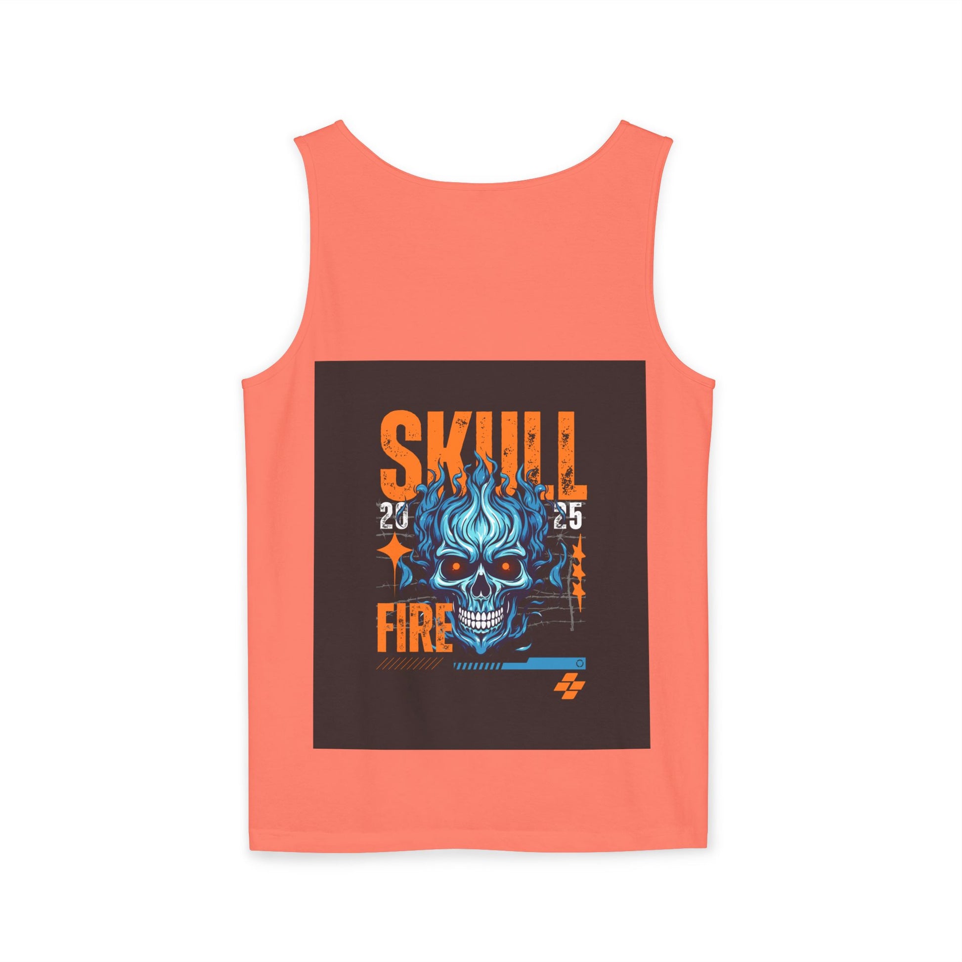 Skull Fire Graphic Tank Top for Unisex - Bold Summer Style
