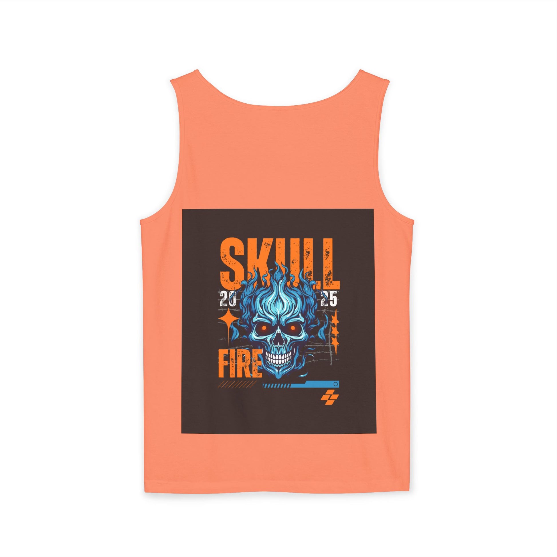 Skull Fire Graphic Tank Top for Unisex - Bold Summer Style