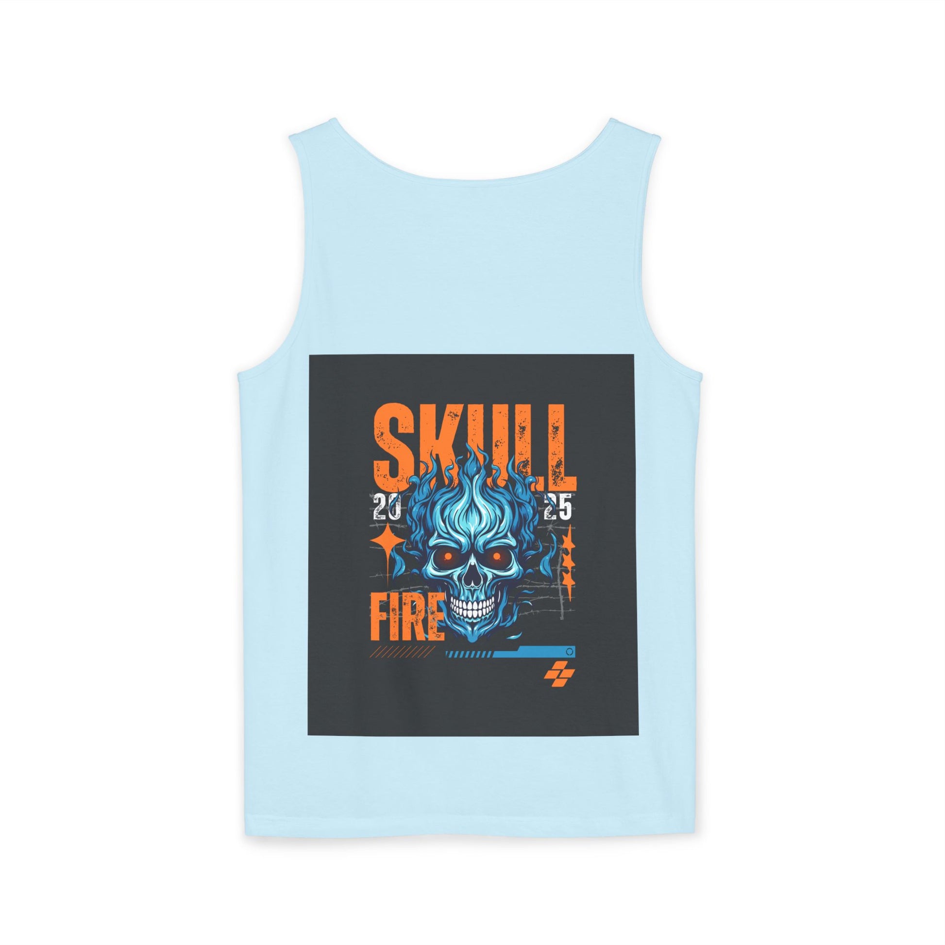 Skull Fire Graphic Tank Top for Unisex - Bold Summer Style