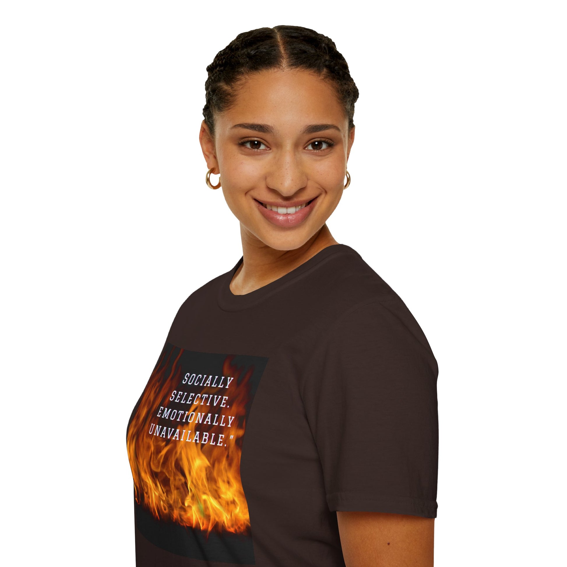 Socially Selective T-Shirt, Trendy Tee, Casual Wear, Gift for Friends, Summer Apparel, Emotionally Unavailable Fashion