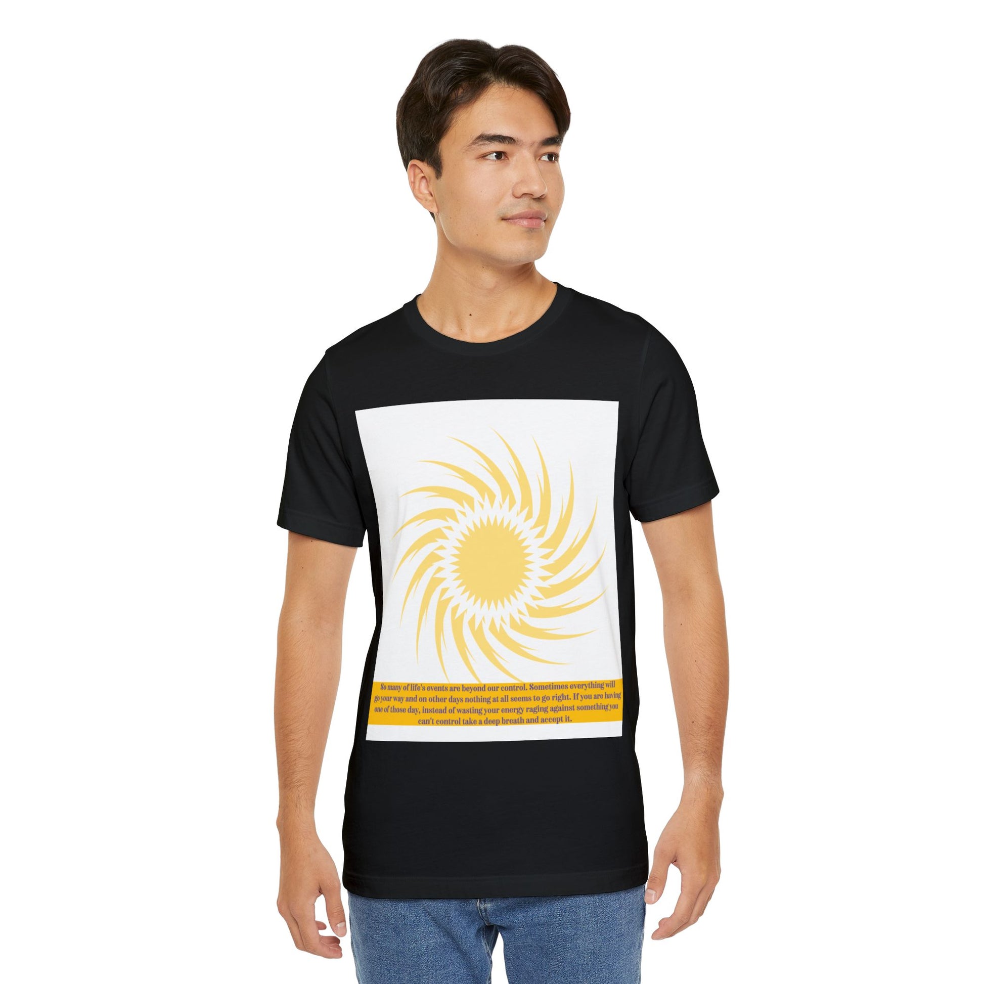 Sunshine Energy Quote Unisex Jersey T-Shirt | Positive Vibes Apparel