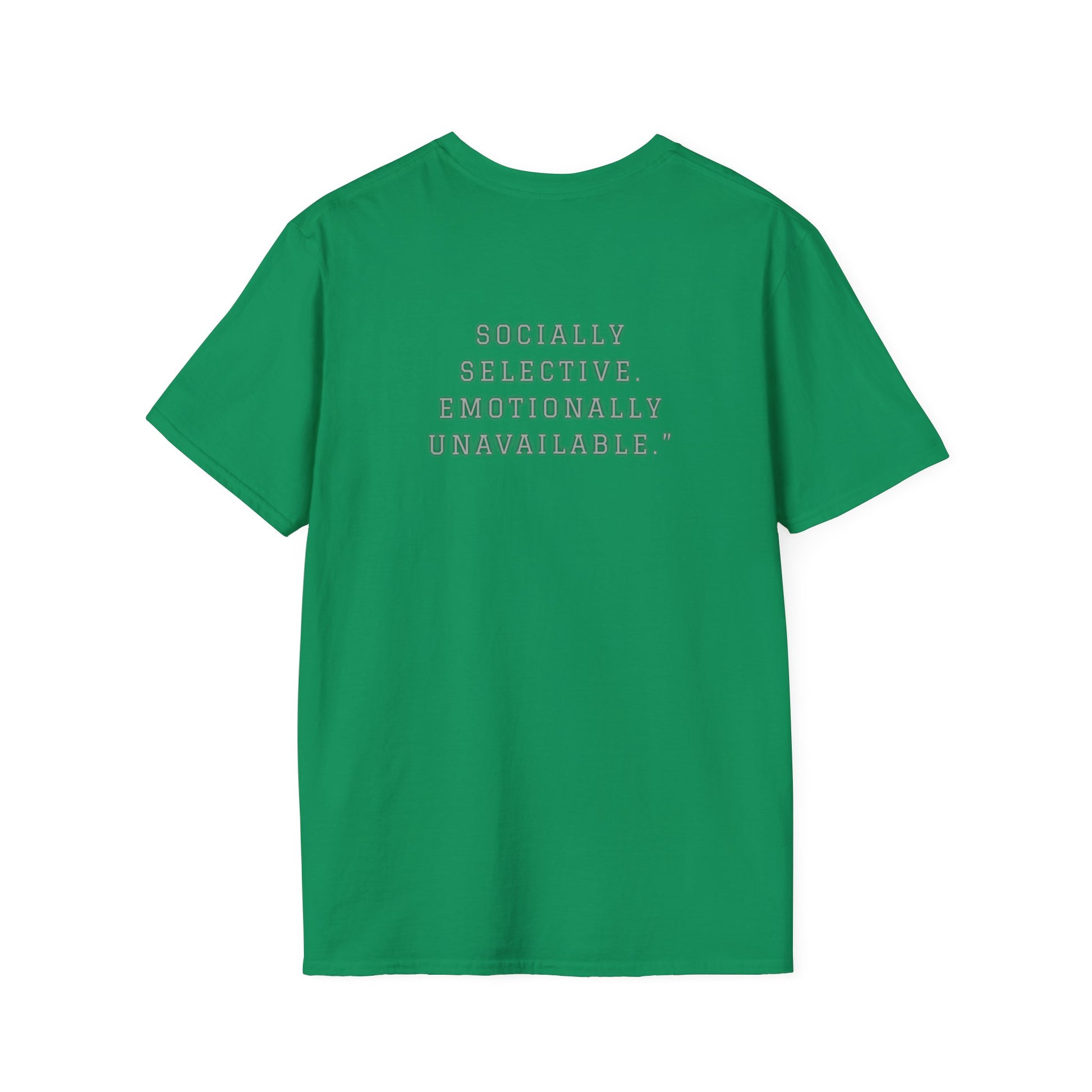 Socially Selective T-Shirt, Trendy Tee, Casual Wear, Gift for Friends, Summer Apparel, Emotionally Unavailable Fashion
