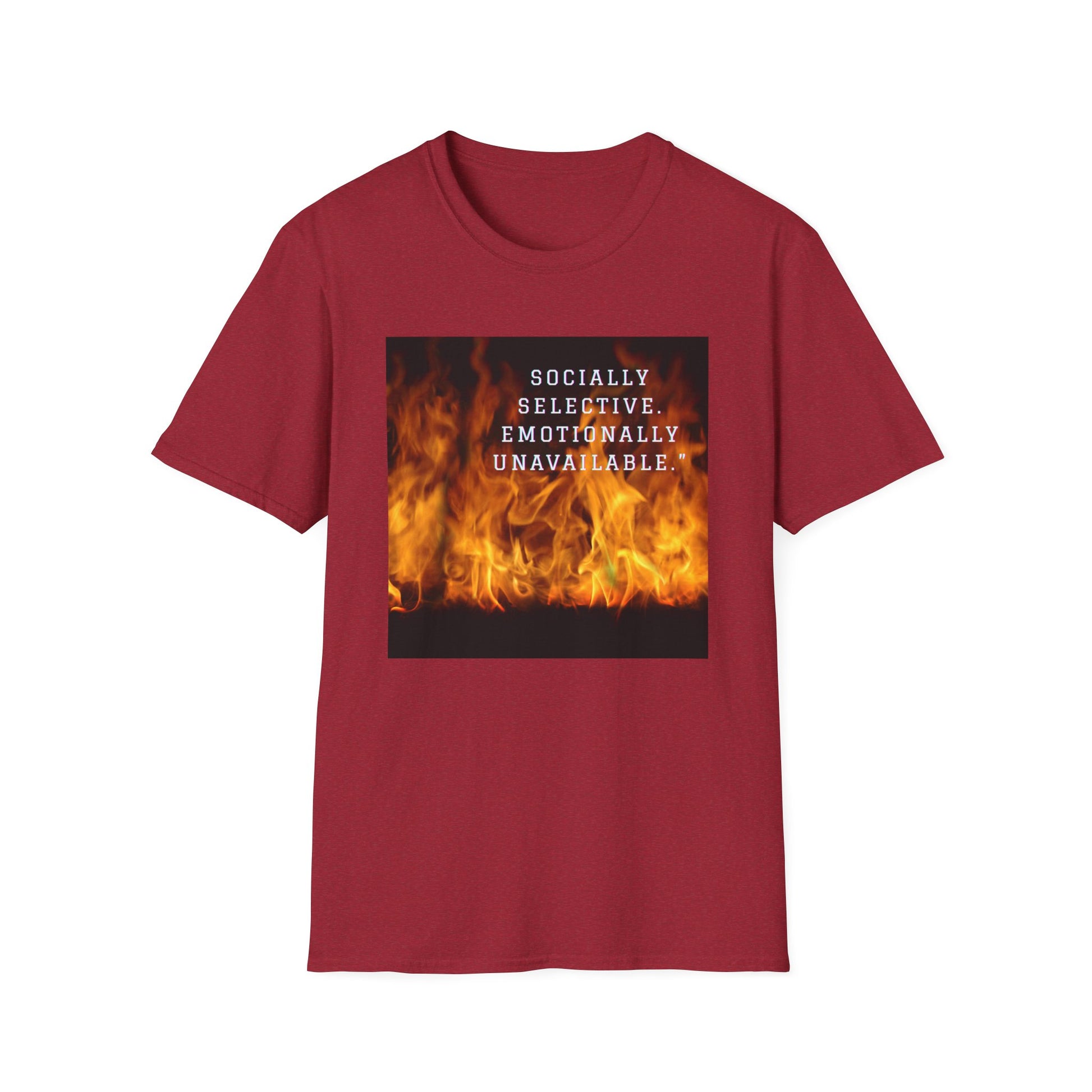 Socially Selective T-Shirt, Trendy Tee, Casual Wear, Gift for Friends, Summer Apparel, Emotionally Unavailable Fashion