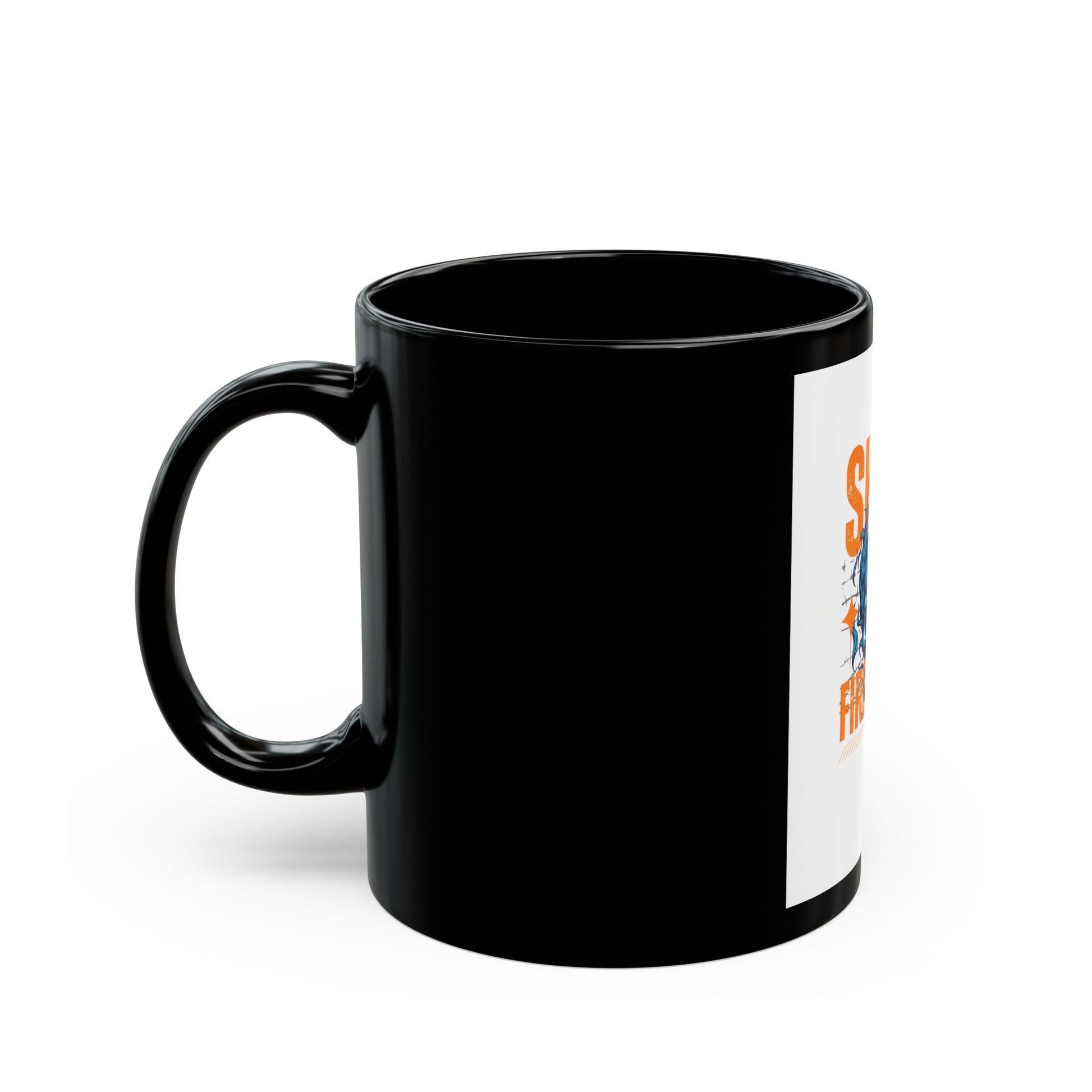Skull Fire Black Mug - 11oz & 15oz | Unique Gift for Halloween & Everyday Use
