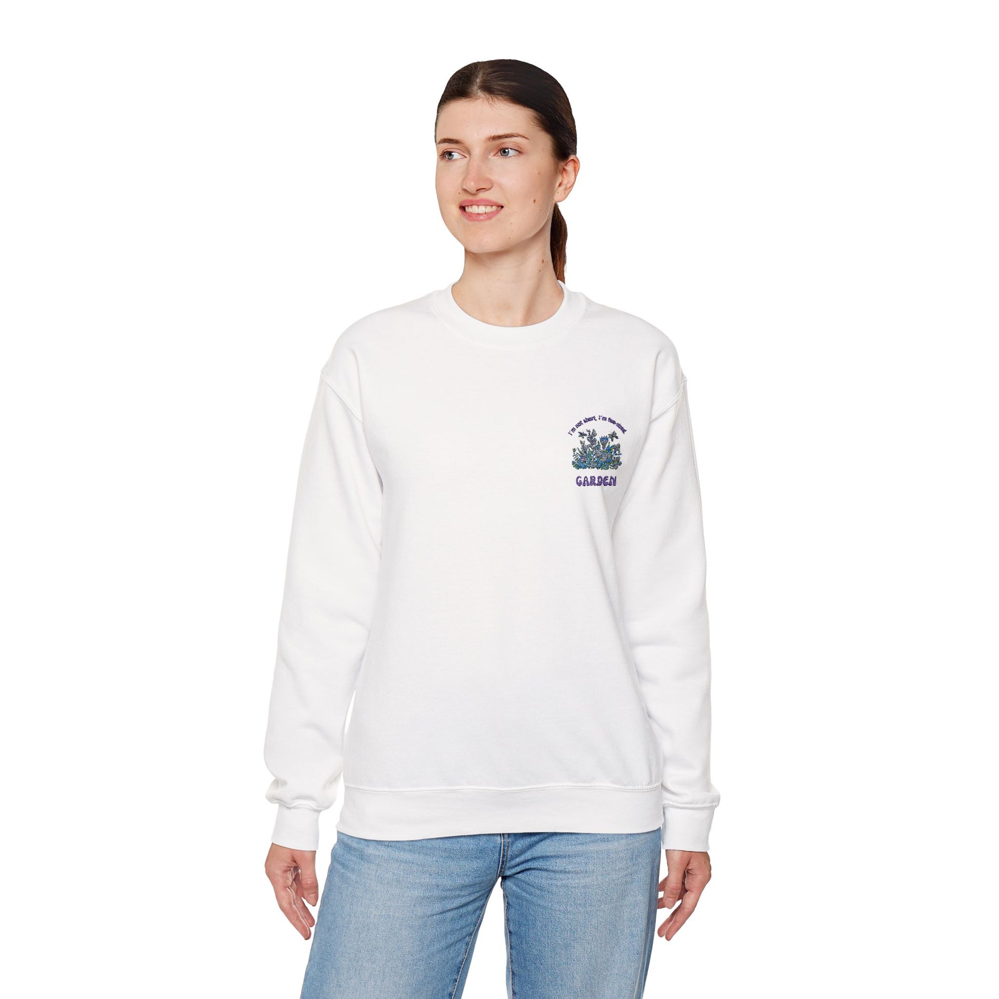 Garden Vibes Unisex Crewneck Sweatshirt - Cozy Botanical Style