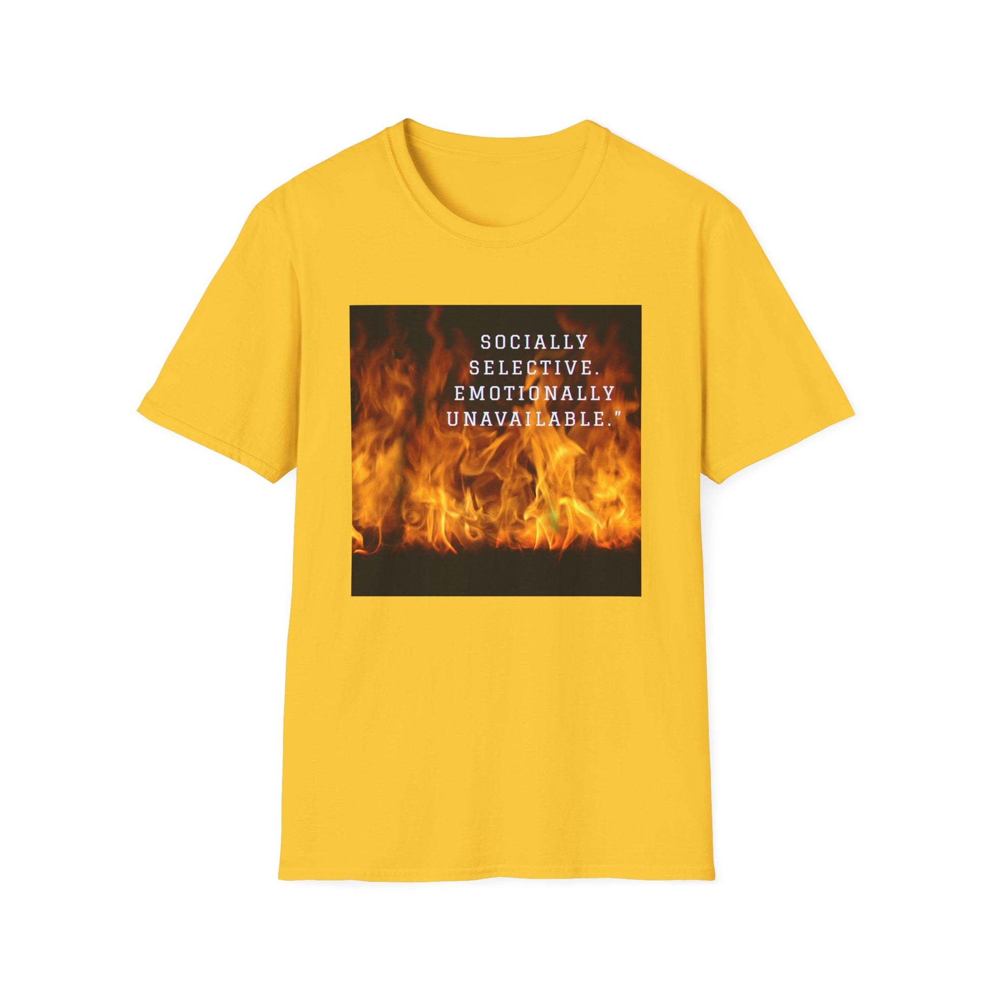 Socially Selective T-Shirt, Trendy Tee, Casual Wear, Gift for Friends, Summer Apparel, Emotionally Unavailable Fashion