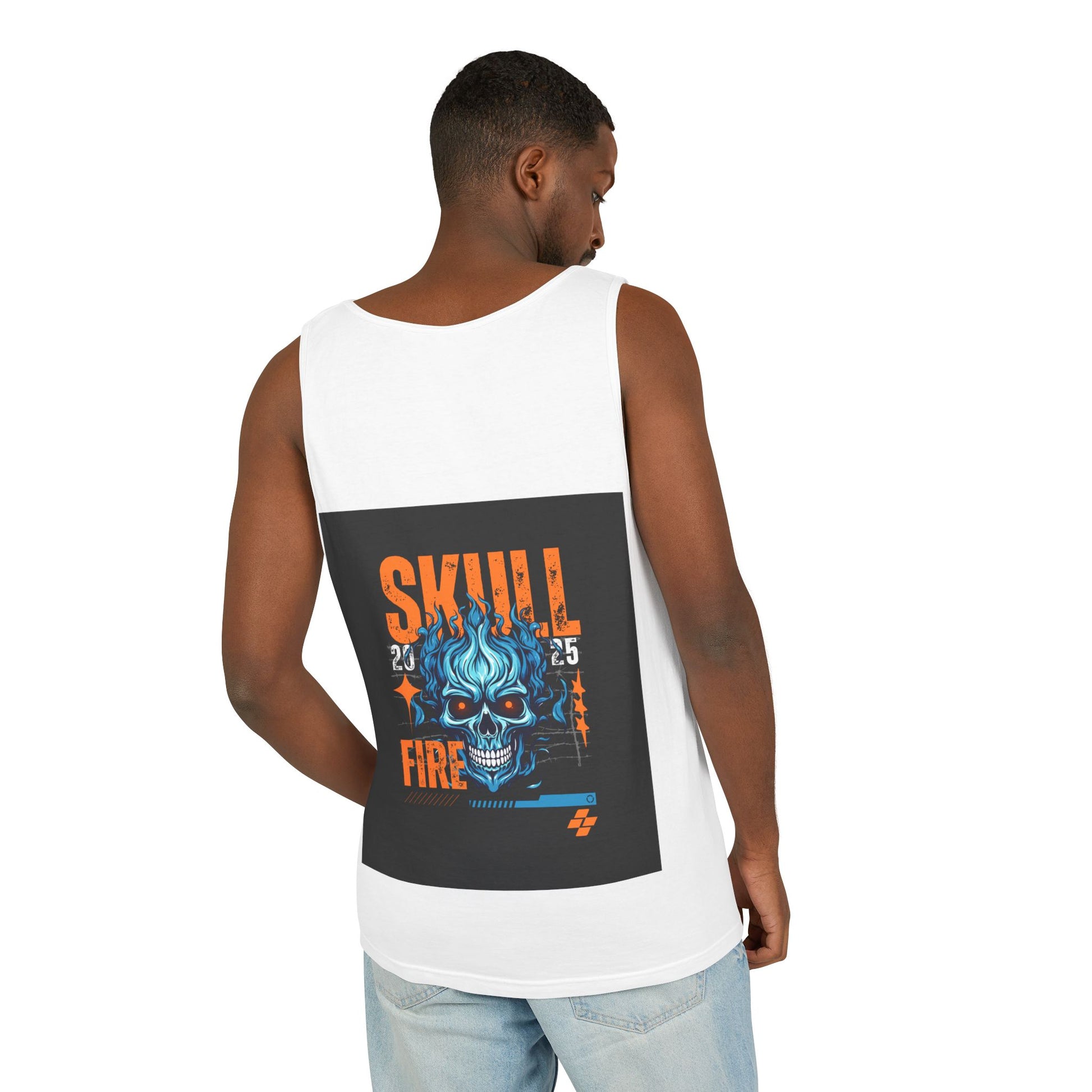 Skull Fire Graphic Tank Top for Unisex - Bold Summer Style