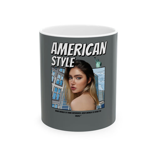 American Style Ceramic Mug - Stylish 11oz & 15oz Coffee Cup for Trendy Drinkware