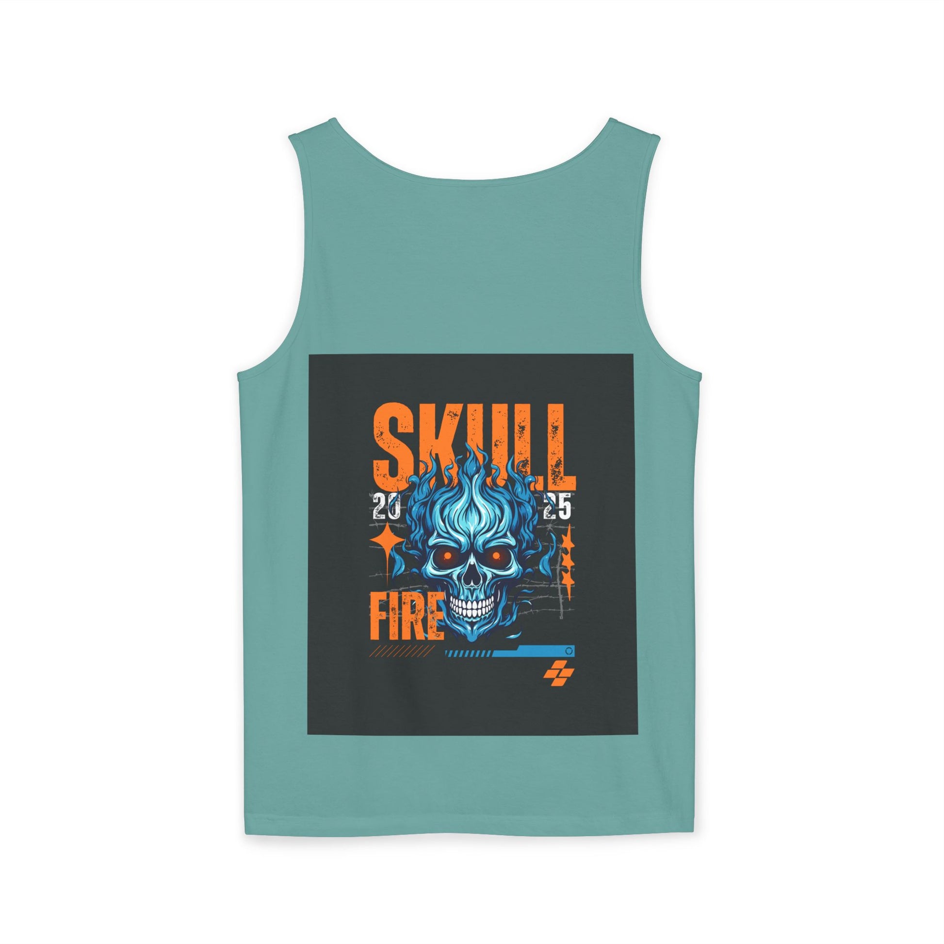 Skull Fire Graphic Tank Top for Unisex - Bold Summer Style